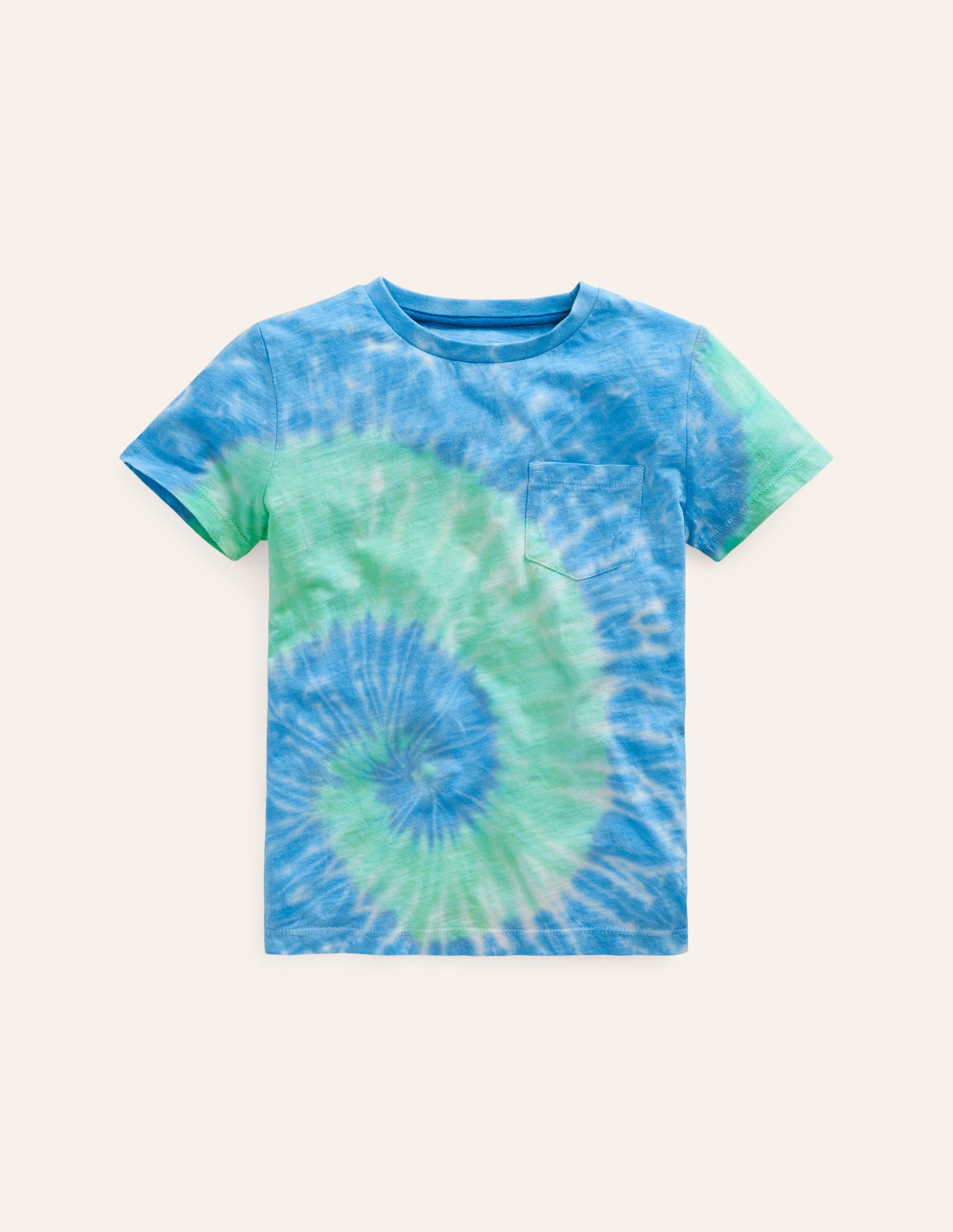 Batik-T-Shirt-Blau Batik - Image 1