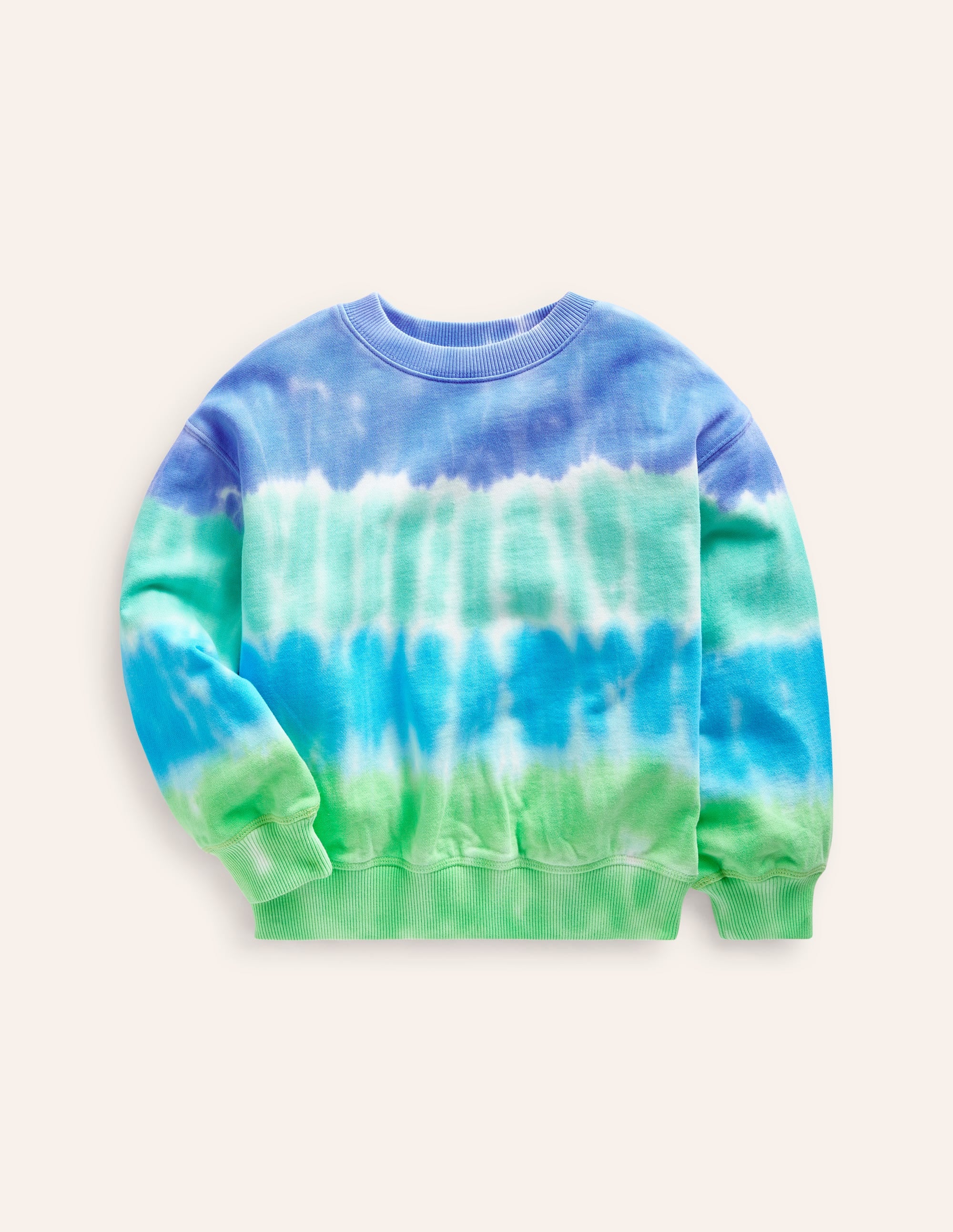 Sweat tie-dye-Tie-dye bleu - Image 1
