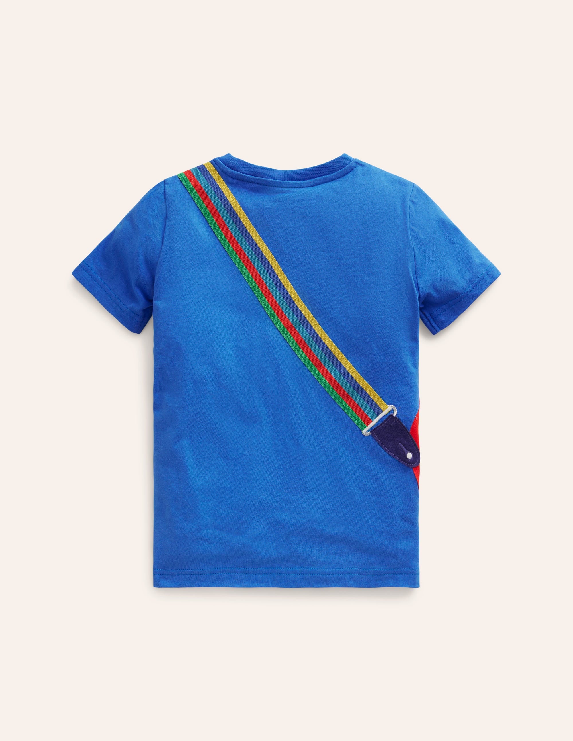 T-Shirt mit Gitarren-Applikation-Enteneiblau Gitarre - Image 2