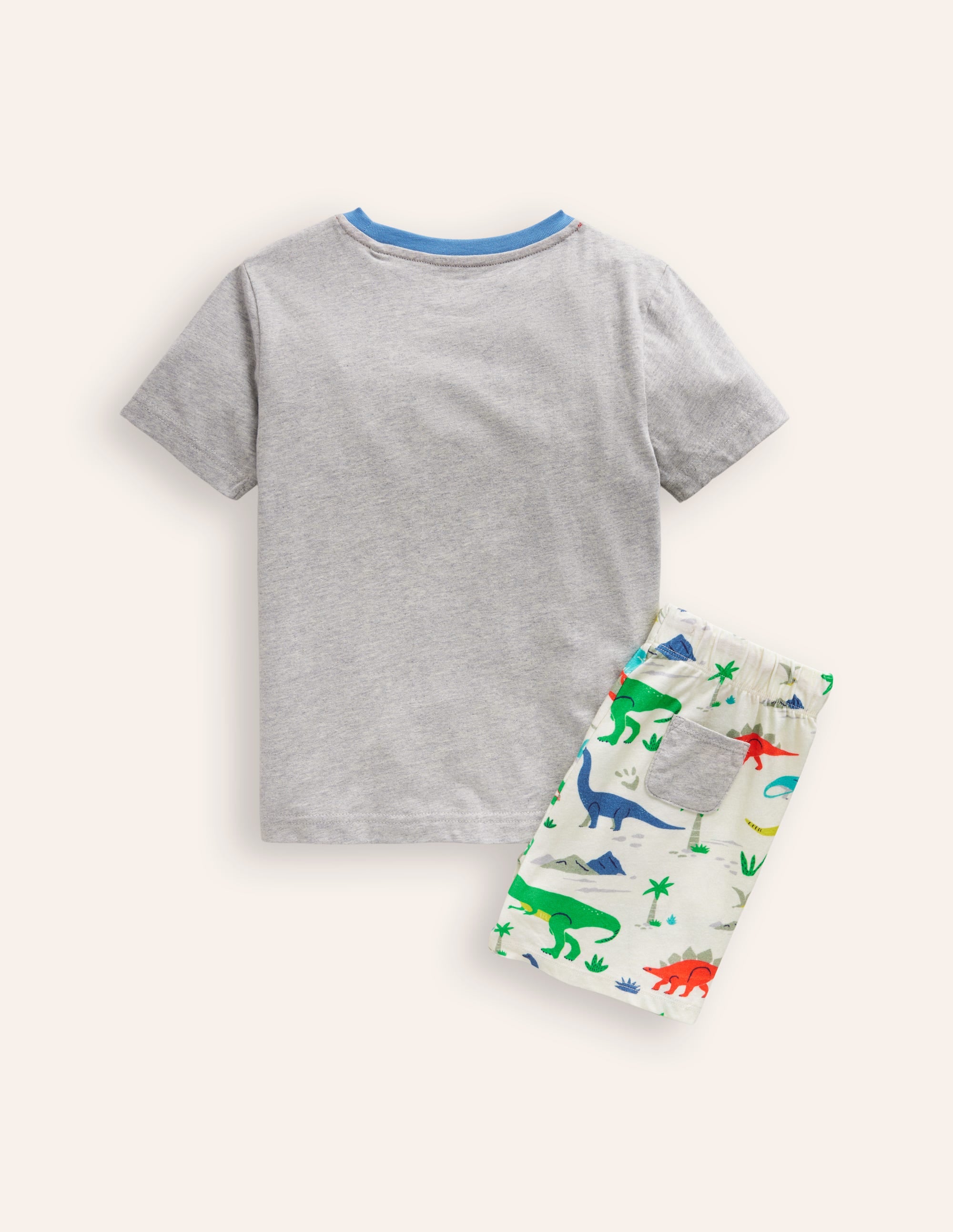 Ensemble fun en jersey-Gris chiné/dinosaure - Image 2