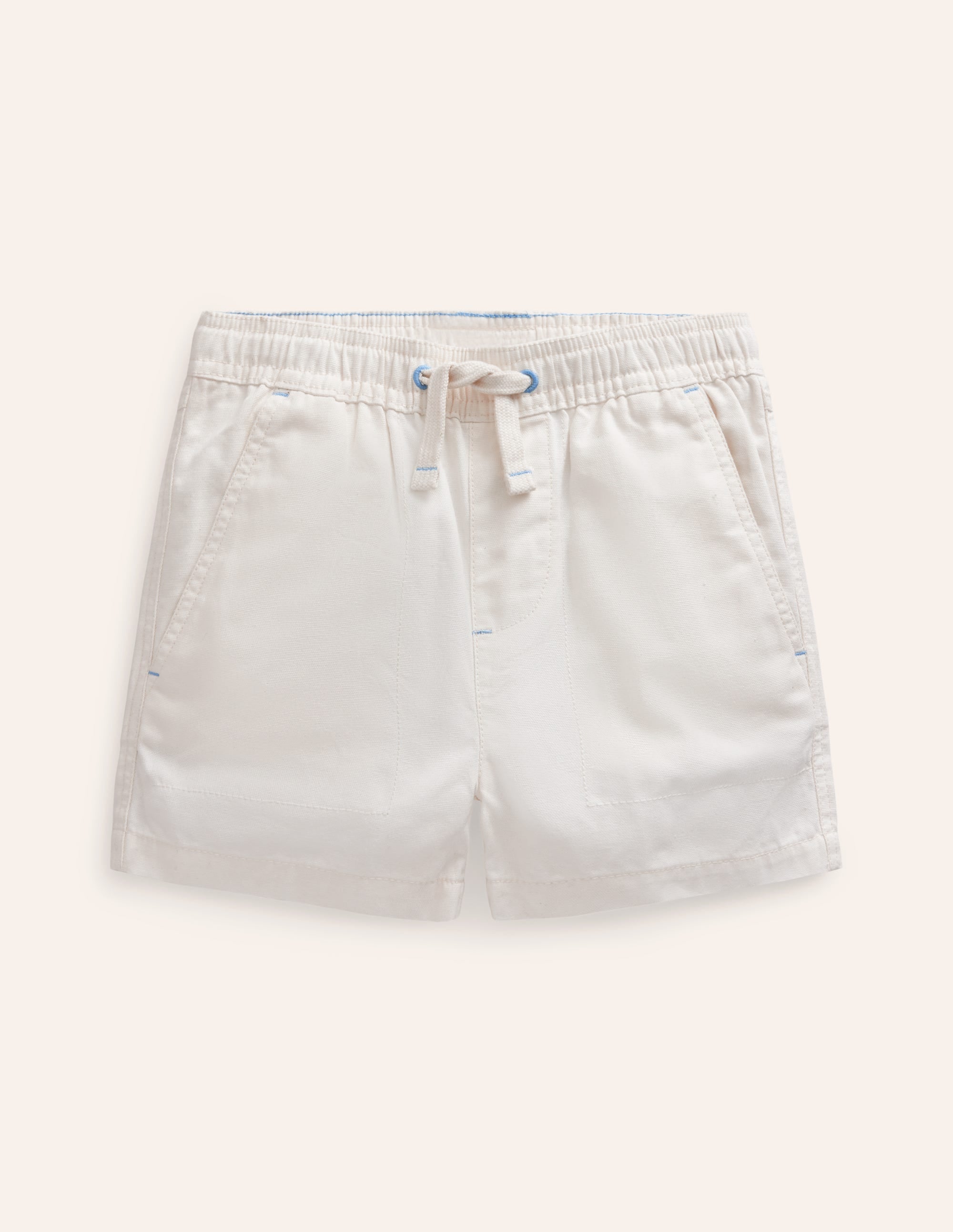 Short à enfiler-Blanc - Image 1