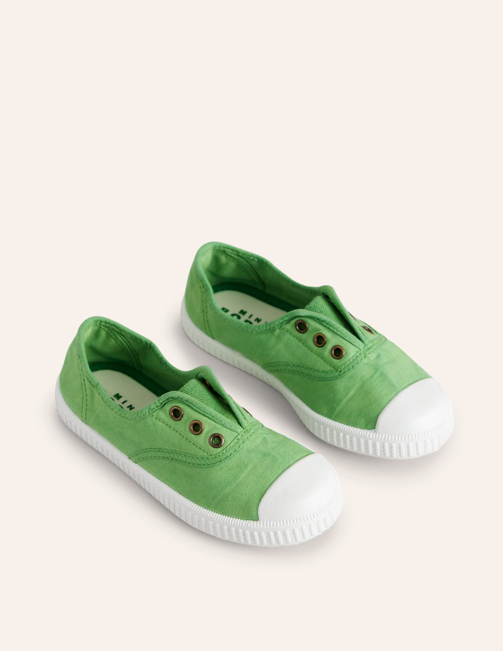 Chaussures sans lacets en toile à enfiler-Erbsengrün - Image 2