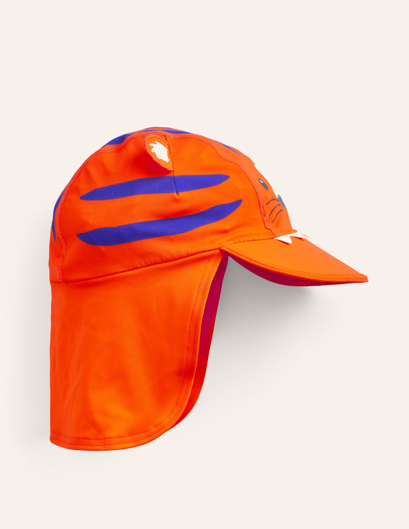 Schwimmhut mit Sonnenschutz-Orange Tiger