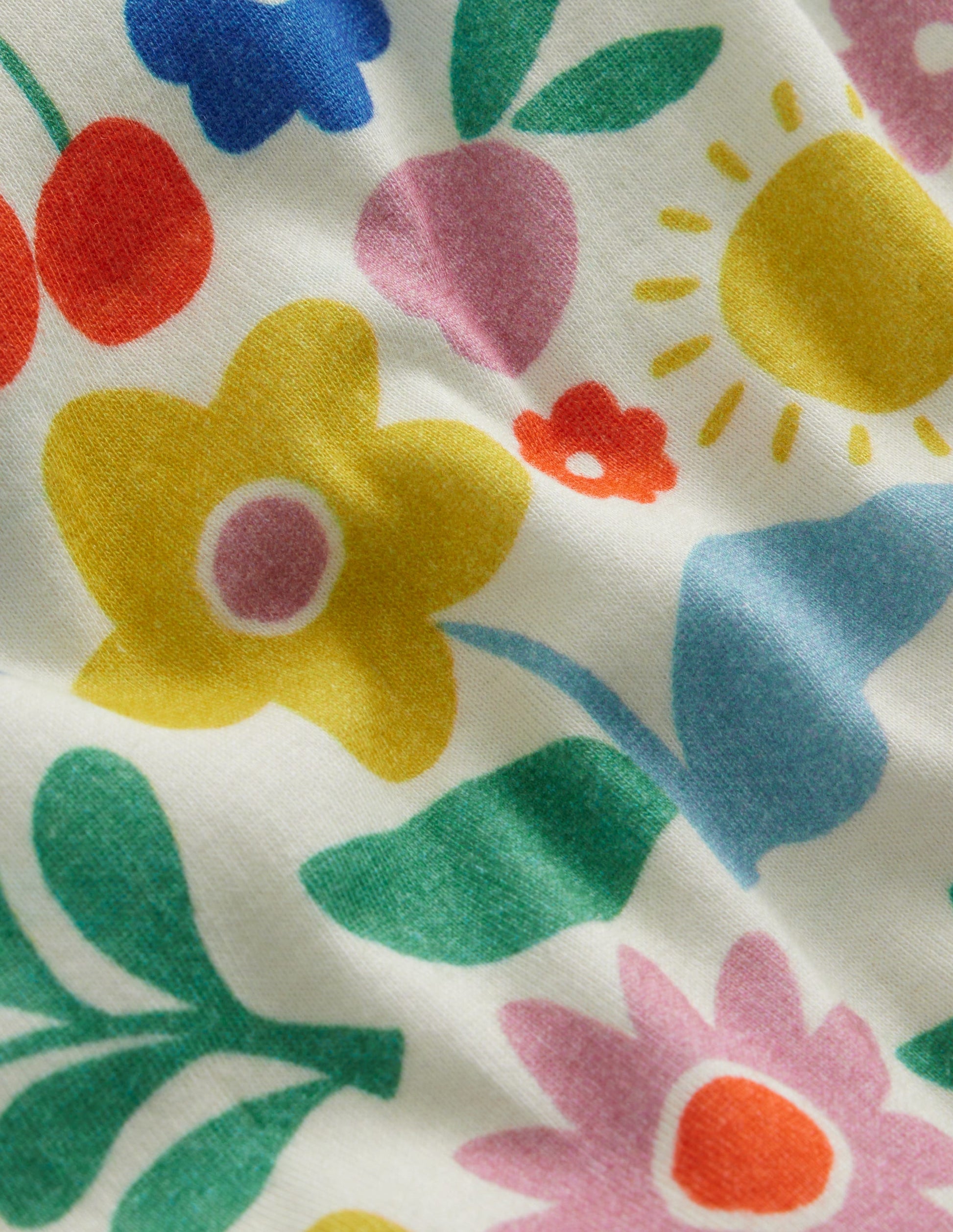 Pyjama court douillet-Pochoir de vacances multi-3