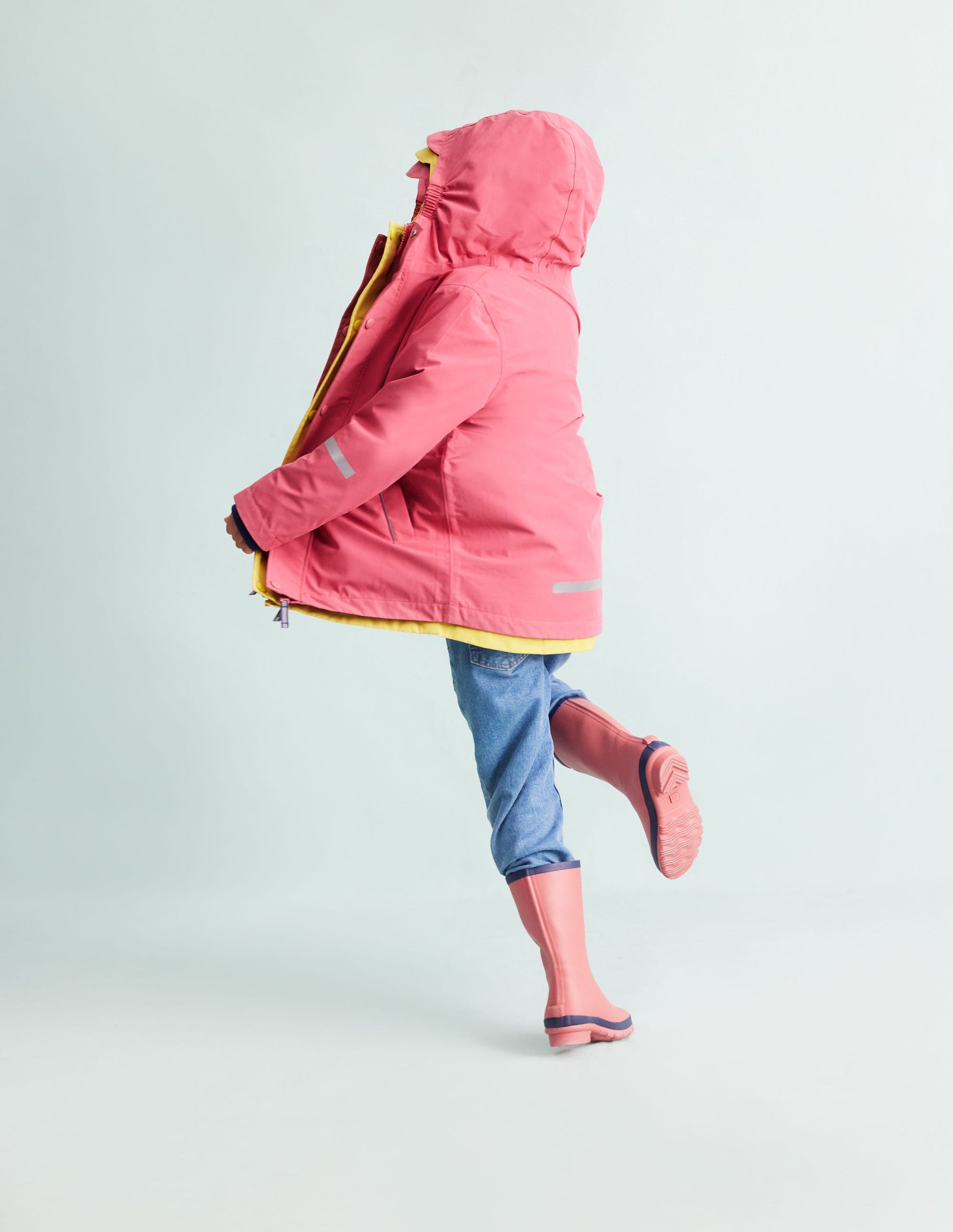 Waterproof Fisherman's Jacket-Rose Red-5