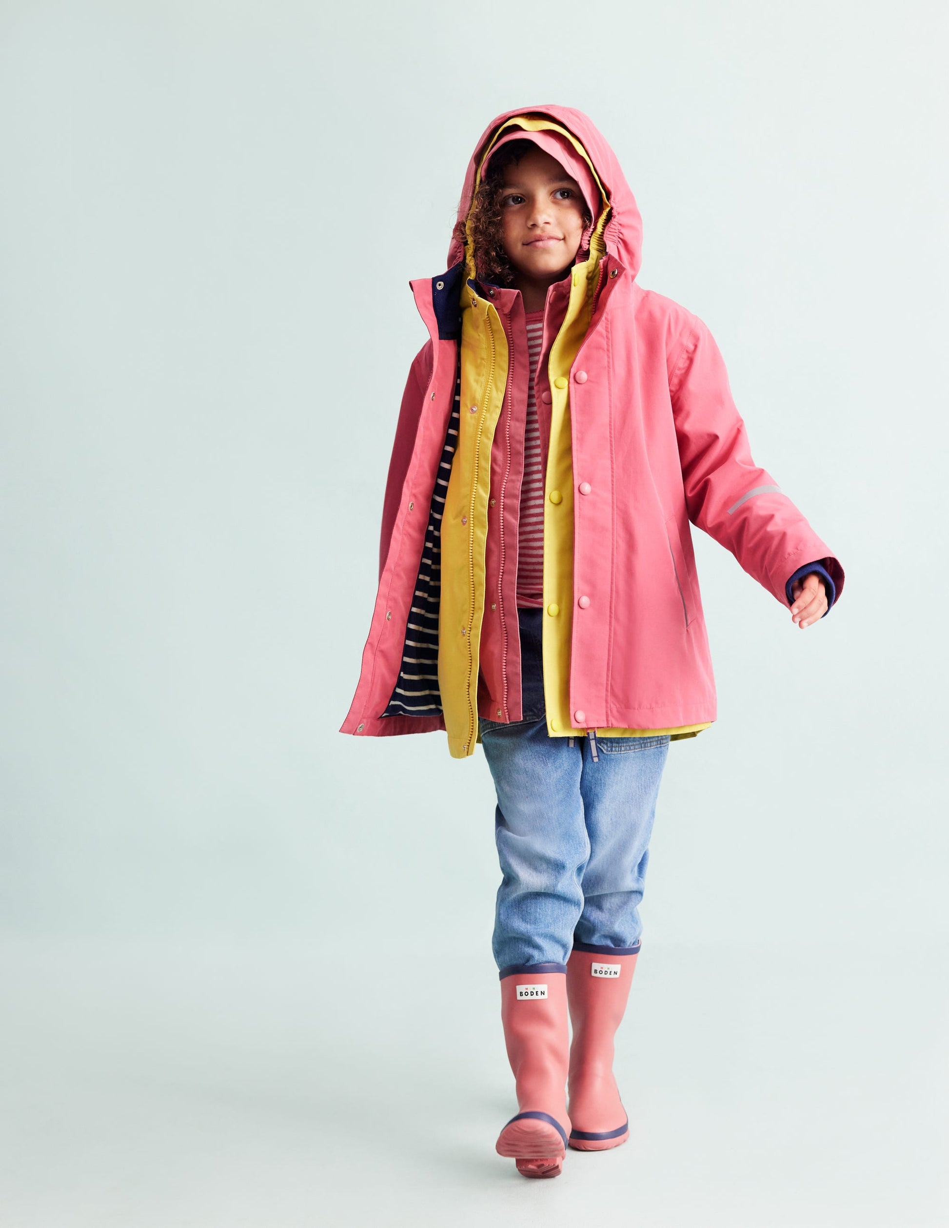 Waterproof Fisherman's Jacket-Rose Red-6