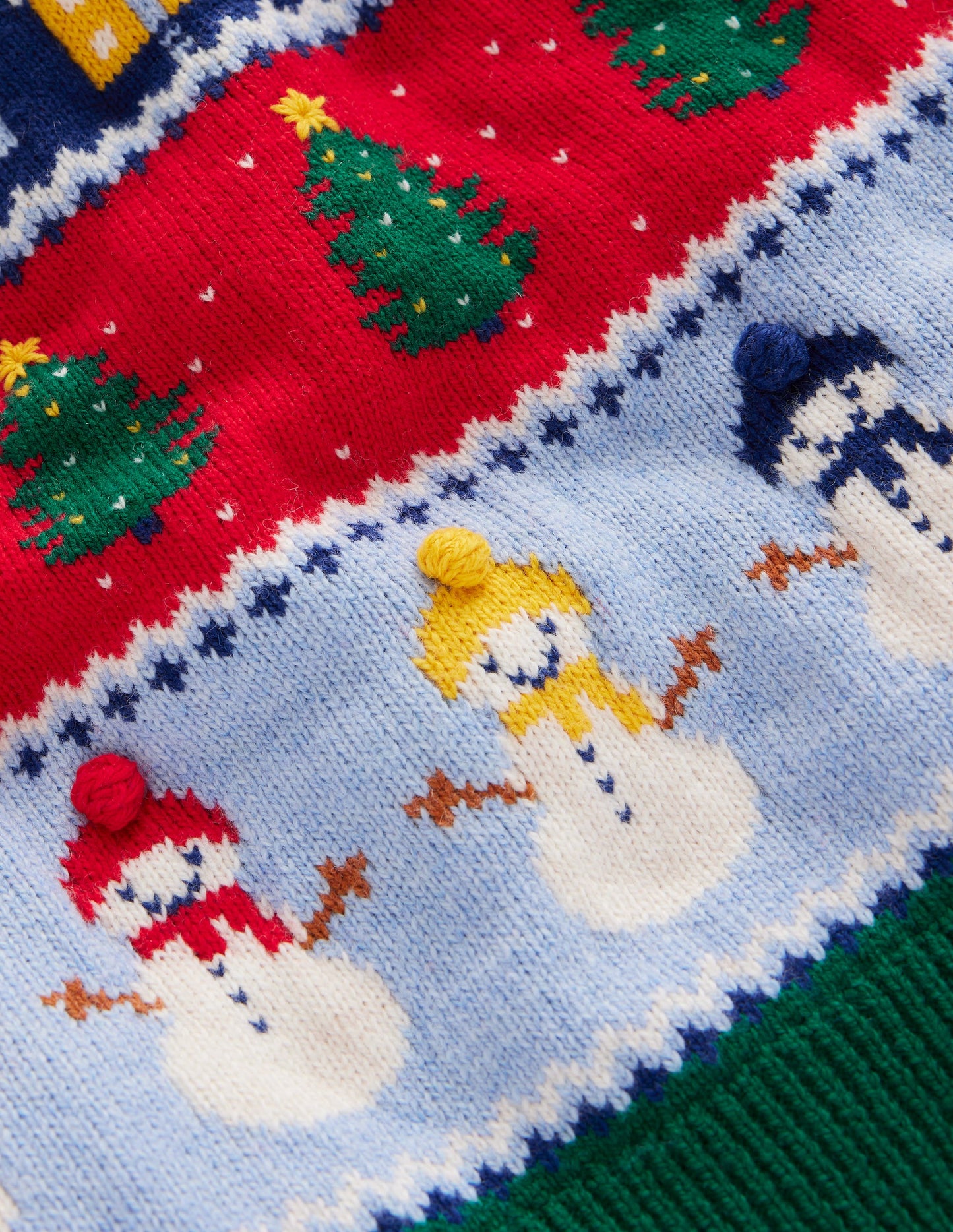 Pull motif jacquard-Motif de Noël intégral