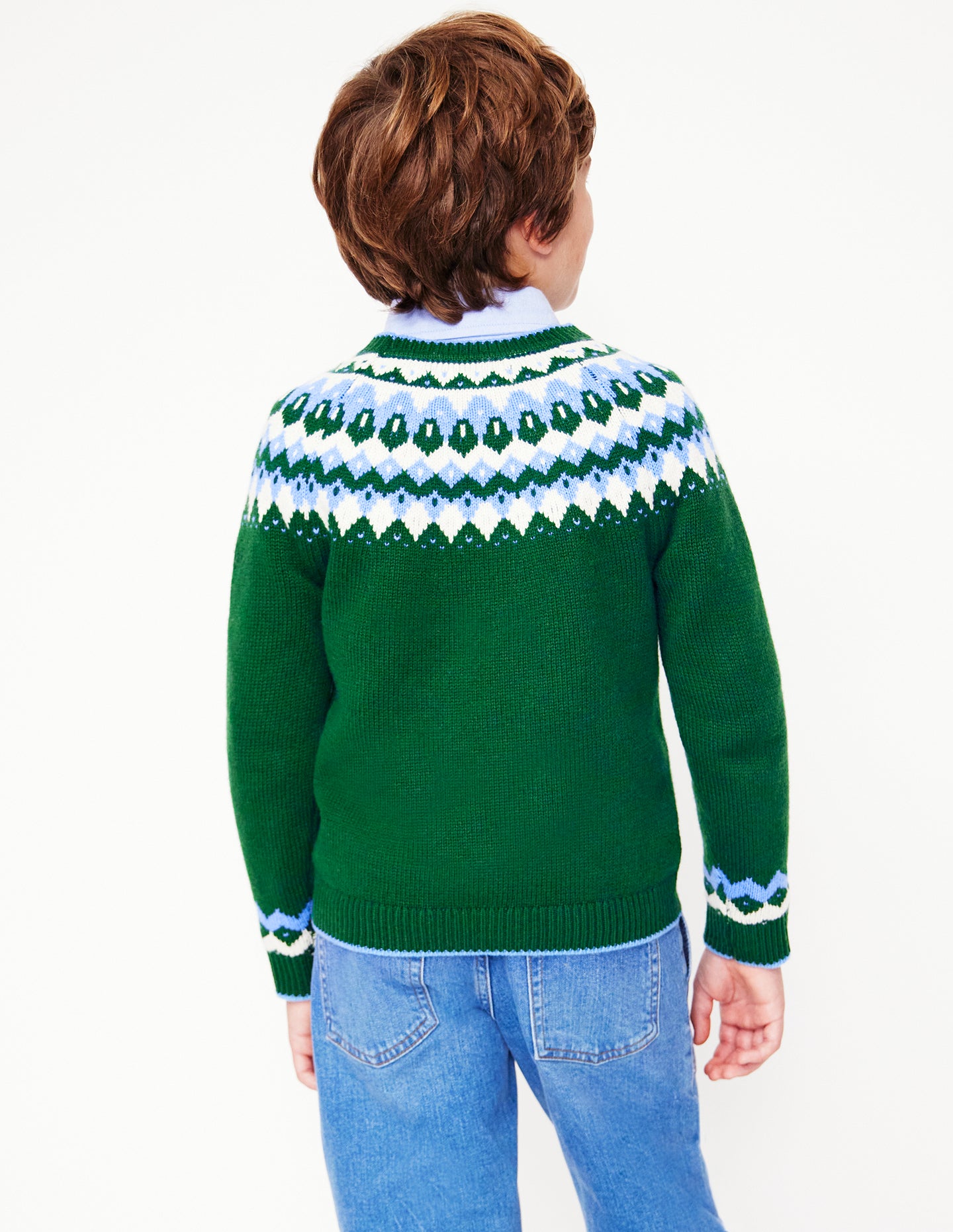 Fair-Isle-Pullover-Efeugrün - Image 2