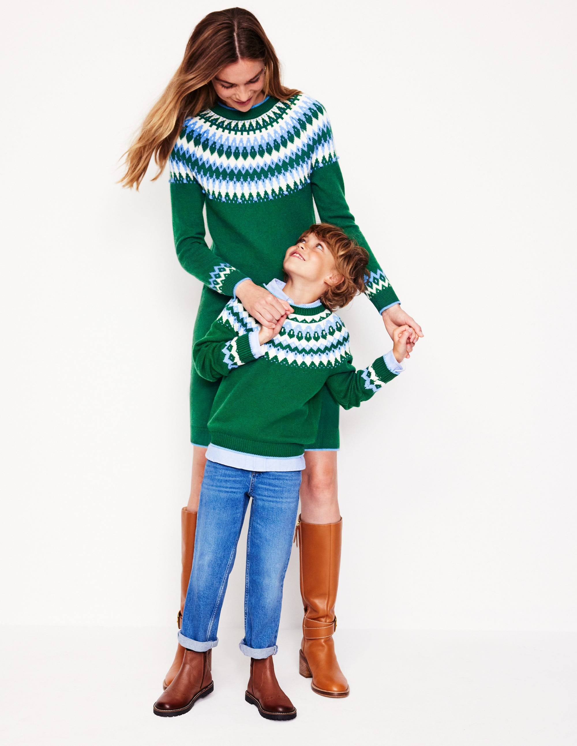 Fair-Isle-Pullover-Efeugrün - Image 9