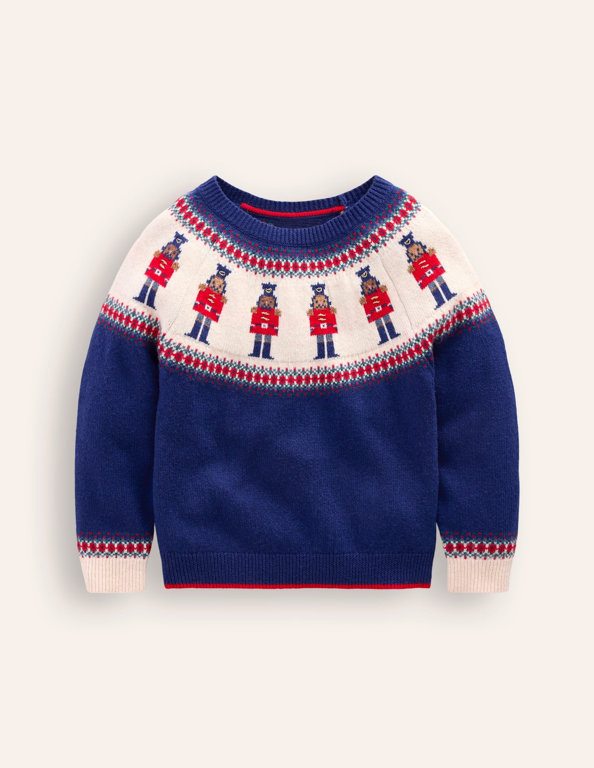 Fair-Isle-Pullover-Marineblau Nussknacker - Image 2