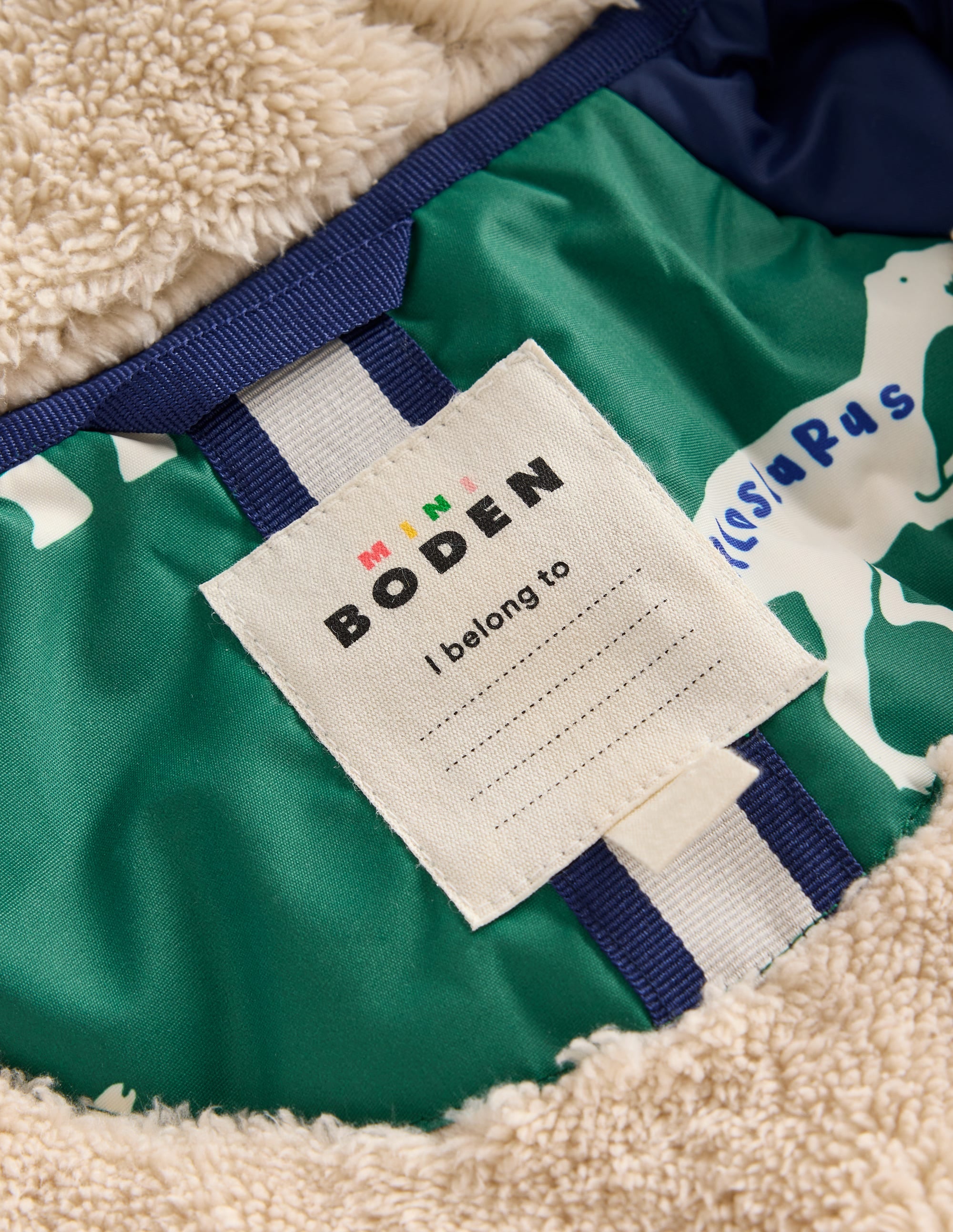 Anorak à doublure sherpa-Dino vert épicéa - Image 4