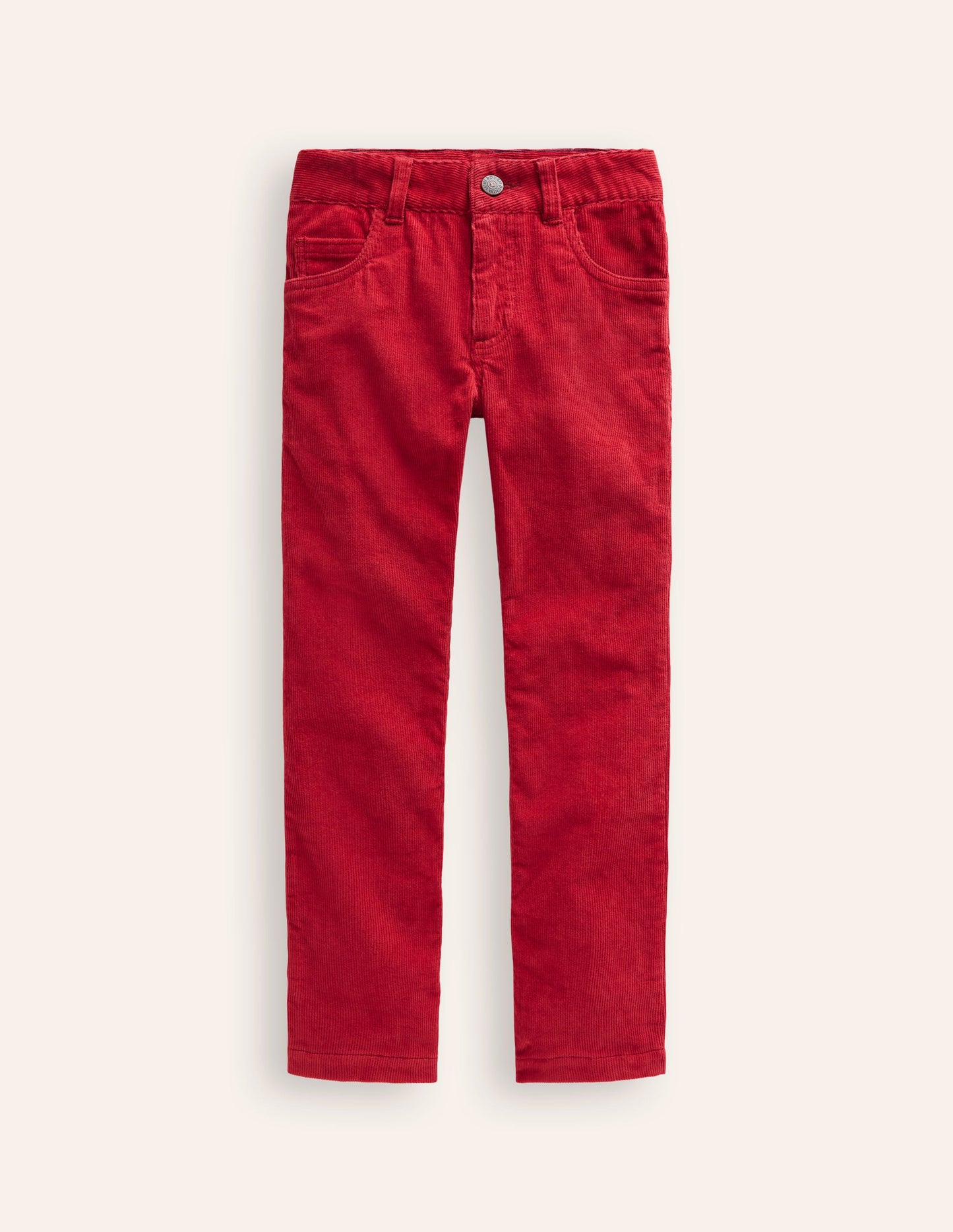 Pantalon intemporel en velours côtelé-Rockabilly rouge