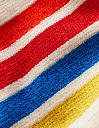 Texturiertes T-Shirt-Hafer eliert Streifen Brust-3