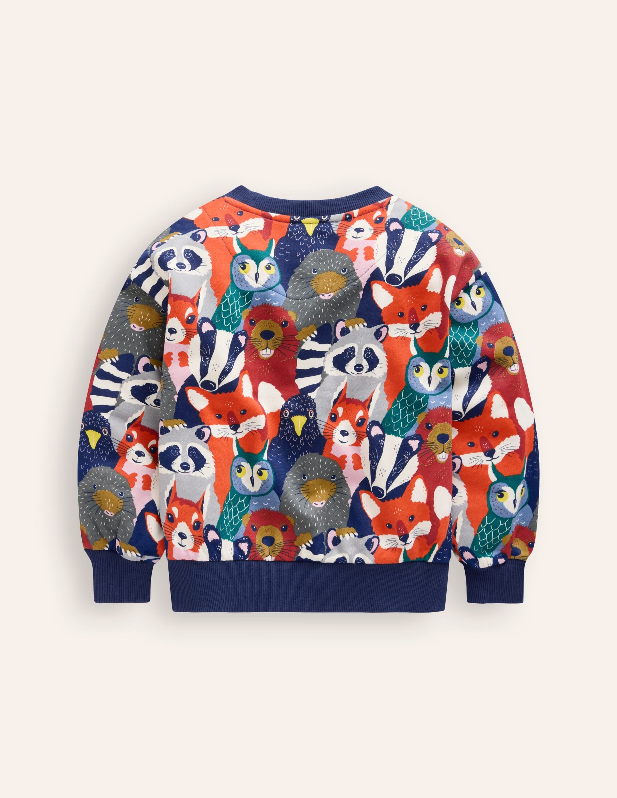 Bedrucktes Sweatshirt-Bunt Tiergesichter - Image 2