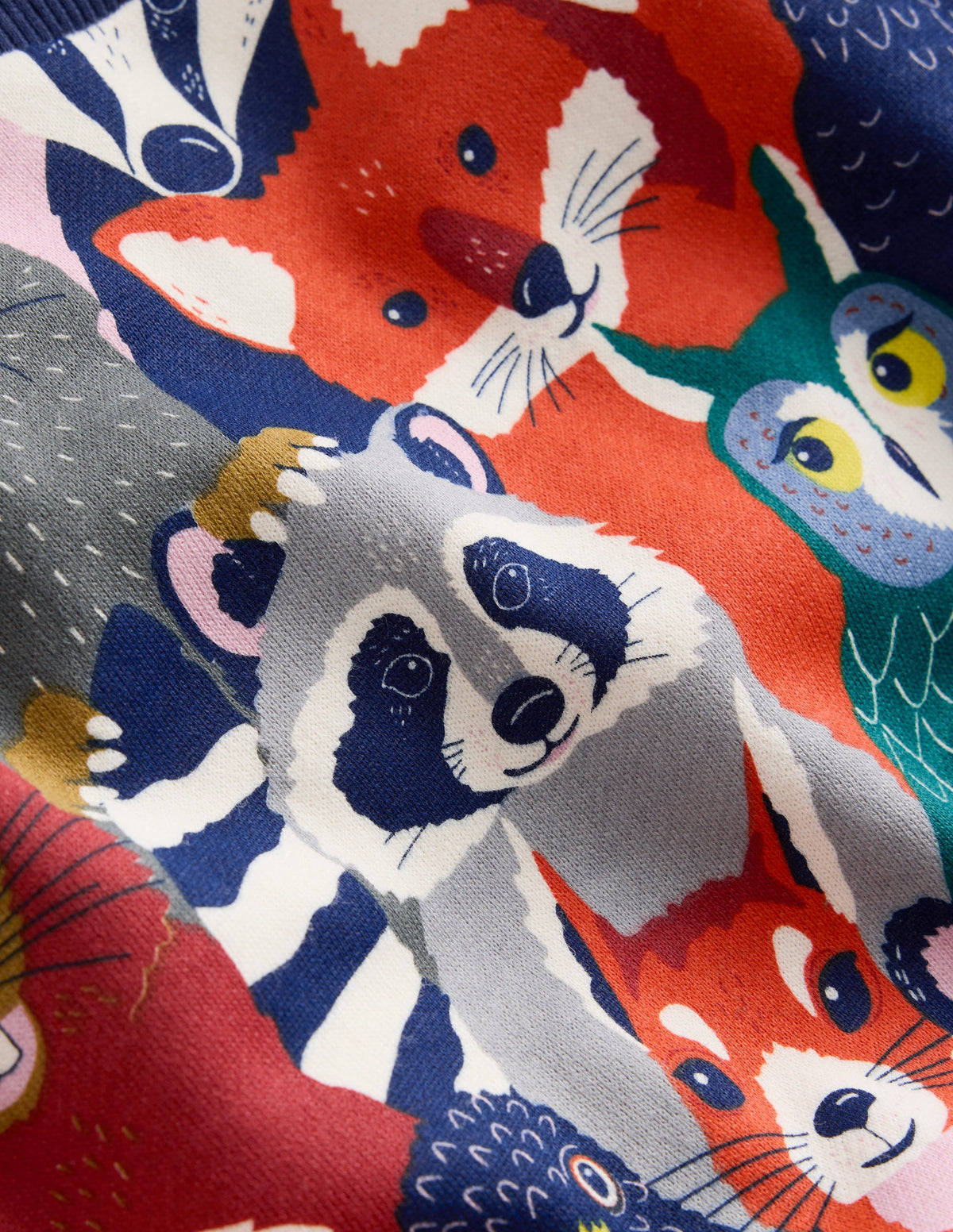 Bedrucktes Sweatshirt-Bunt Tiergesichter - Image 3