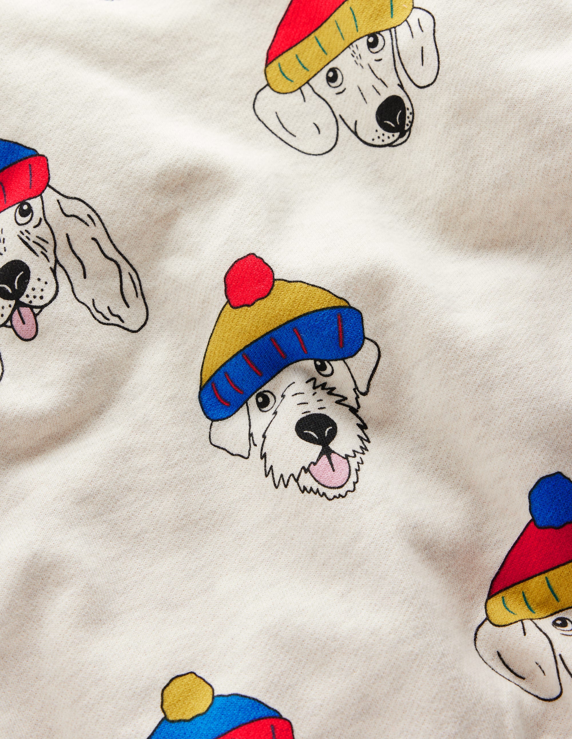 Bedrucktes Sweatshirt-Haferbeige Coole Hunde - Image 3