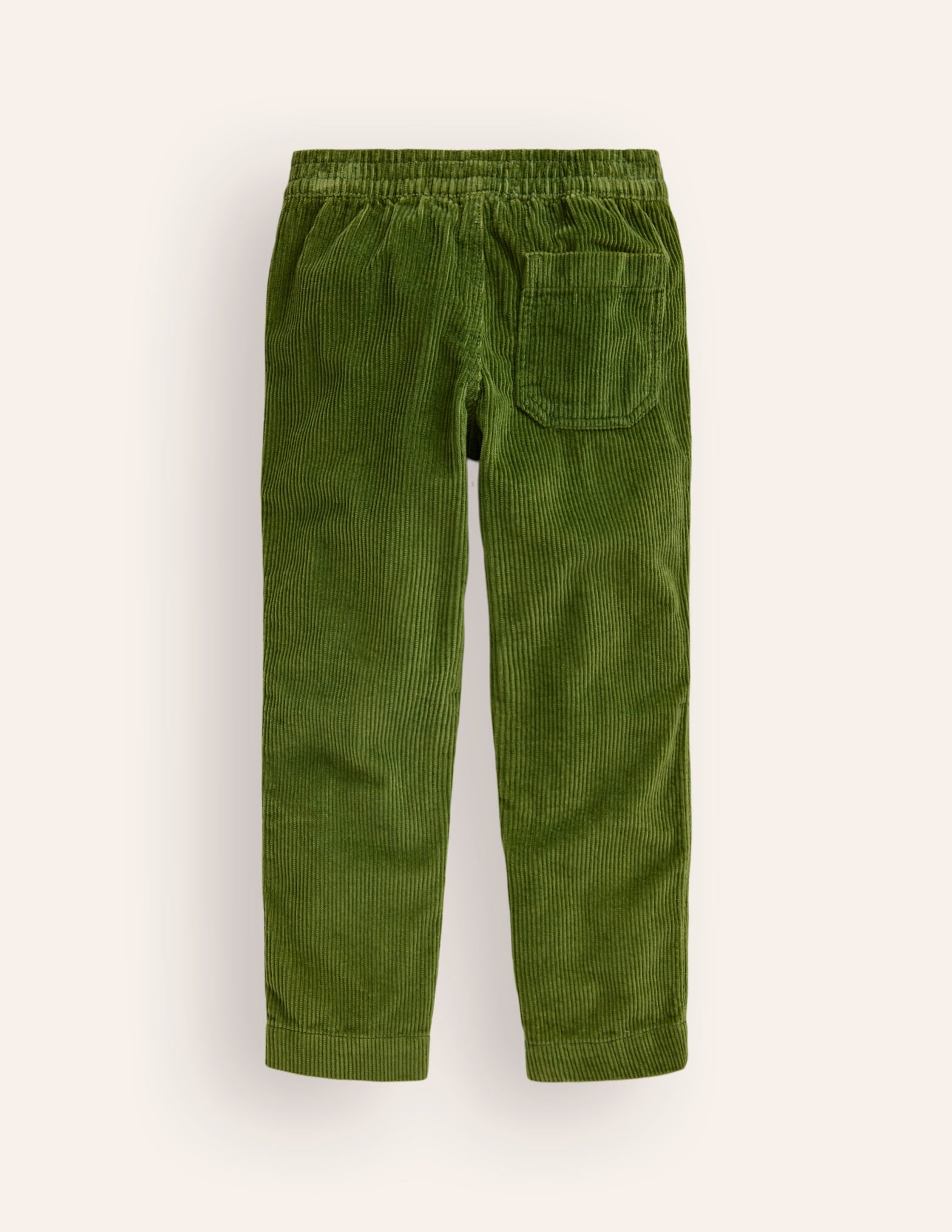 Pantalon à enfiler en velours côtelé-Vert feuille - Image 2