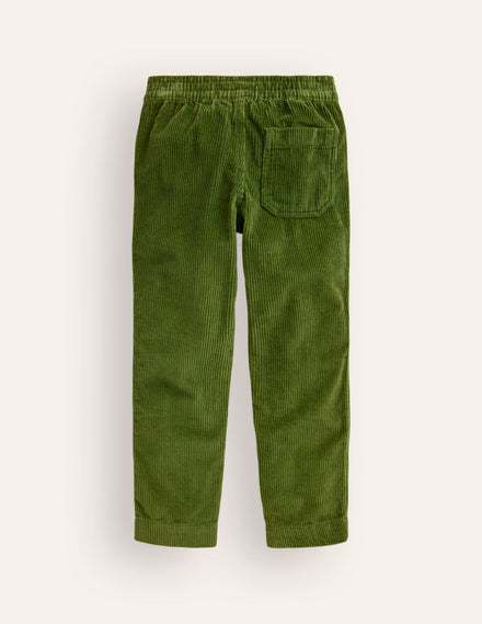Cordhose zum Hineinschlüpfen-Blattgrün
