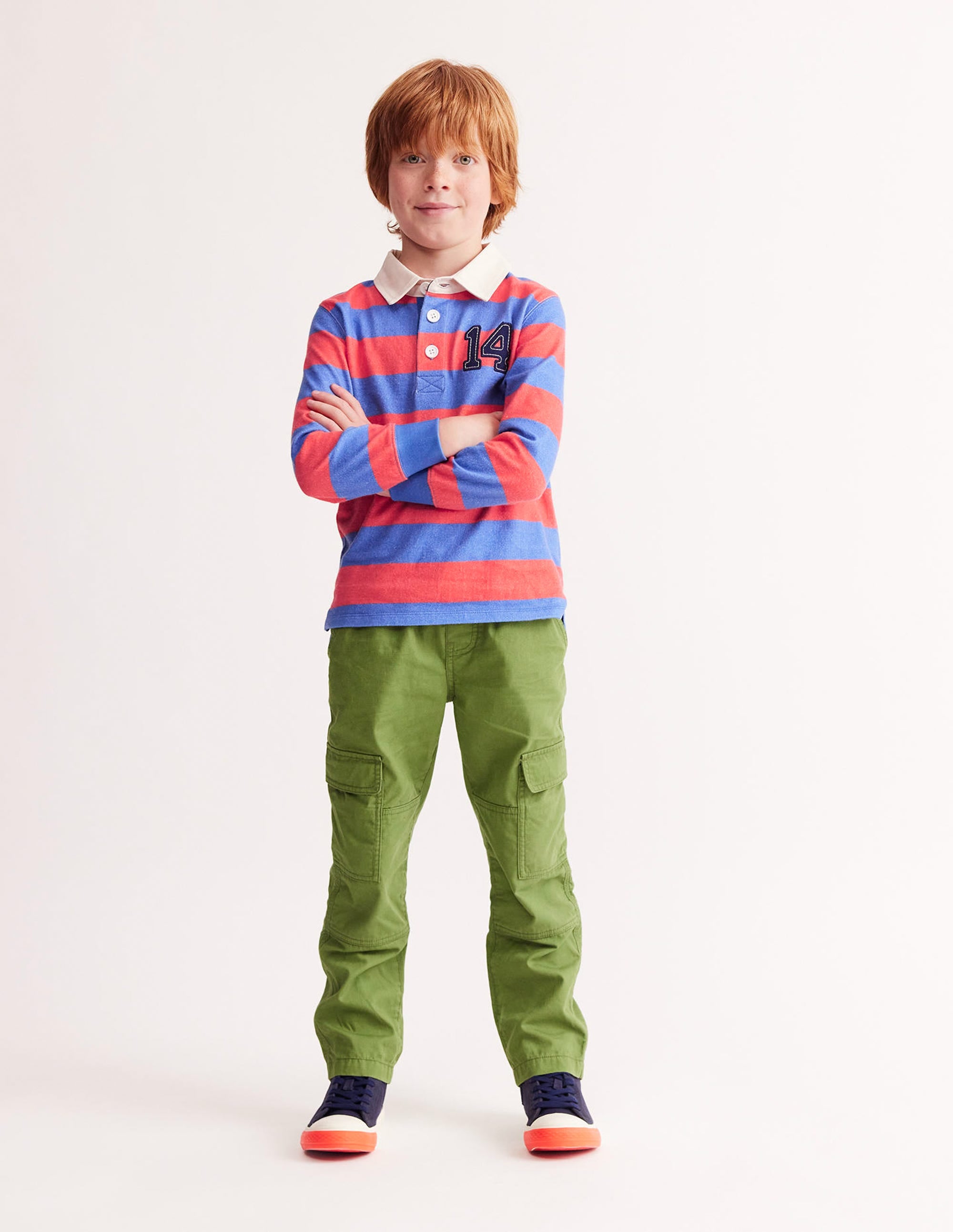 Pantalon cargo à enfiler-Vert feuille - Image 4
