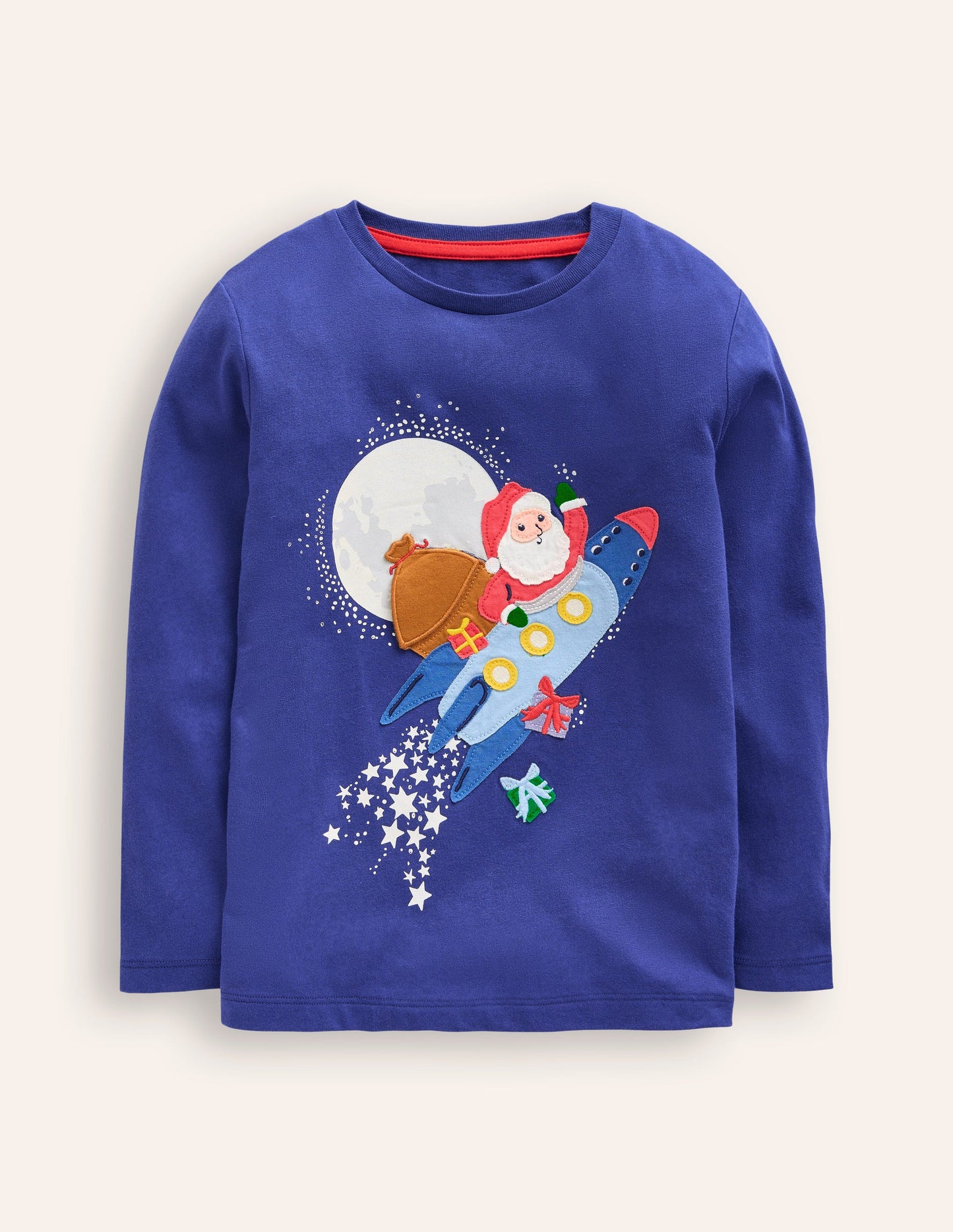 T-Shirt mit Klappe-Steuerbord Blau Rocket Santa