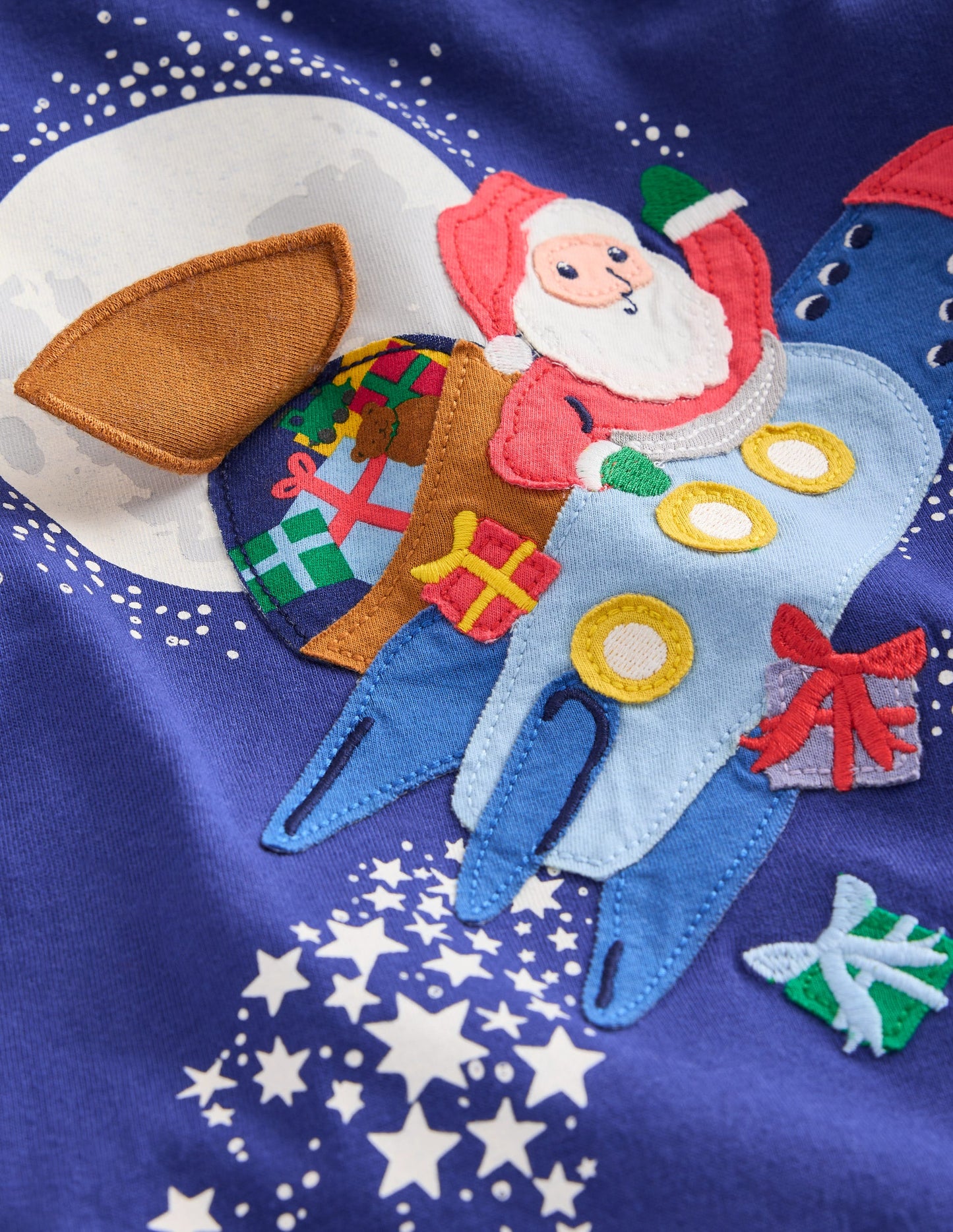 T-Shirt mit Klappe-Steuerbord Blau Rocket Santa