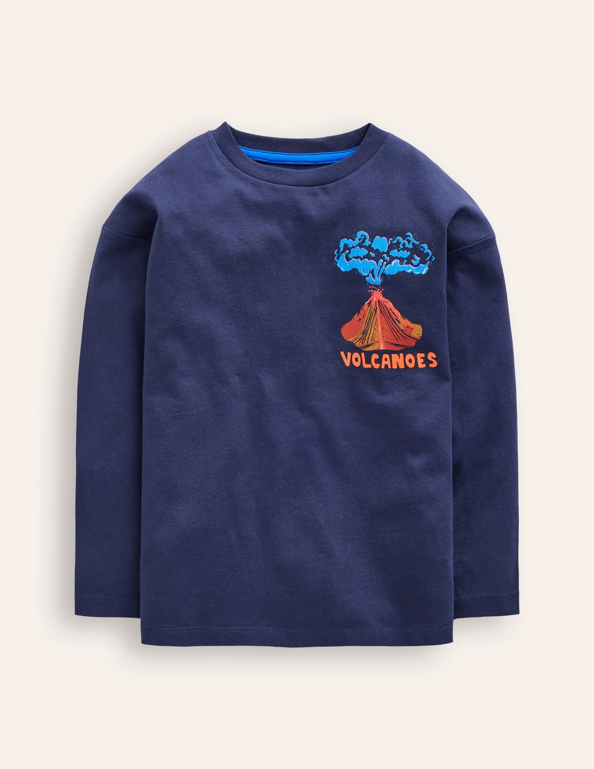 T-Shirt mit wissenschaftlichen Motiven-Stürmisch Blau Vulkane - Image 1