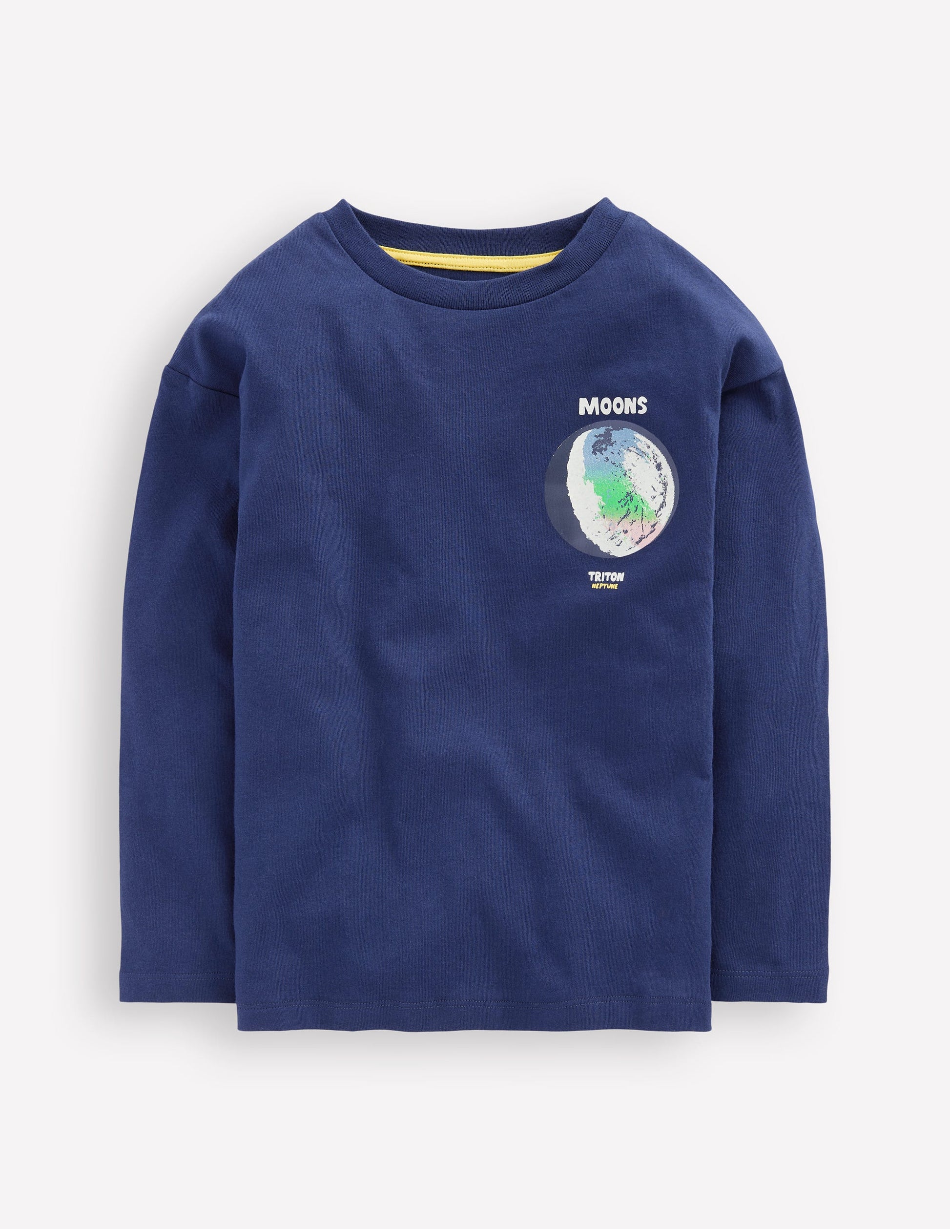 Fun Science Logo T-shirt-College Navy Planets-1