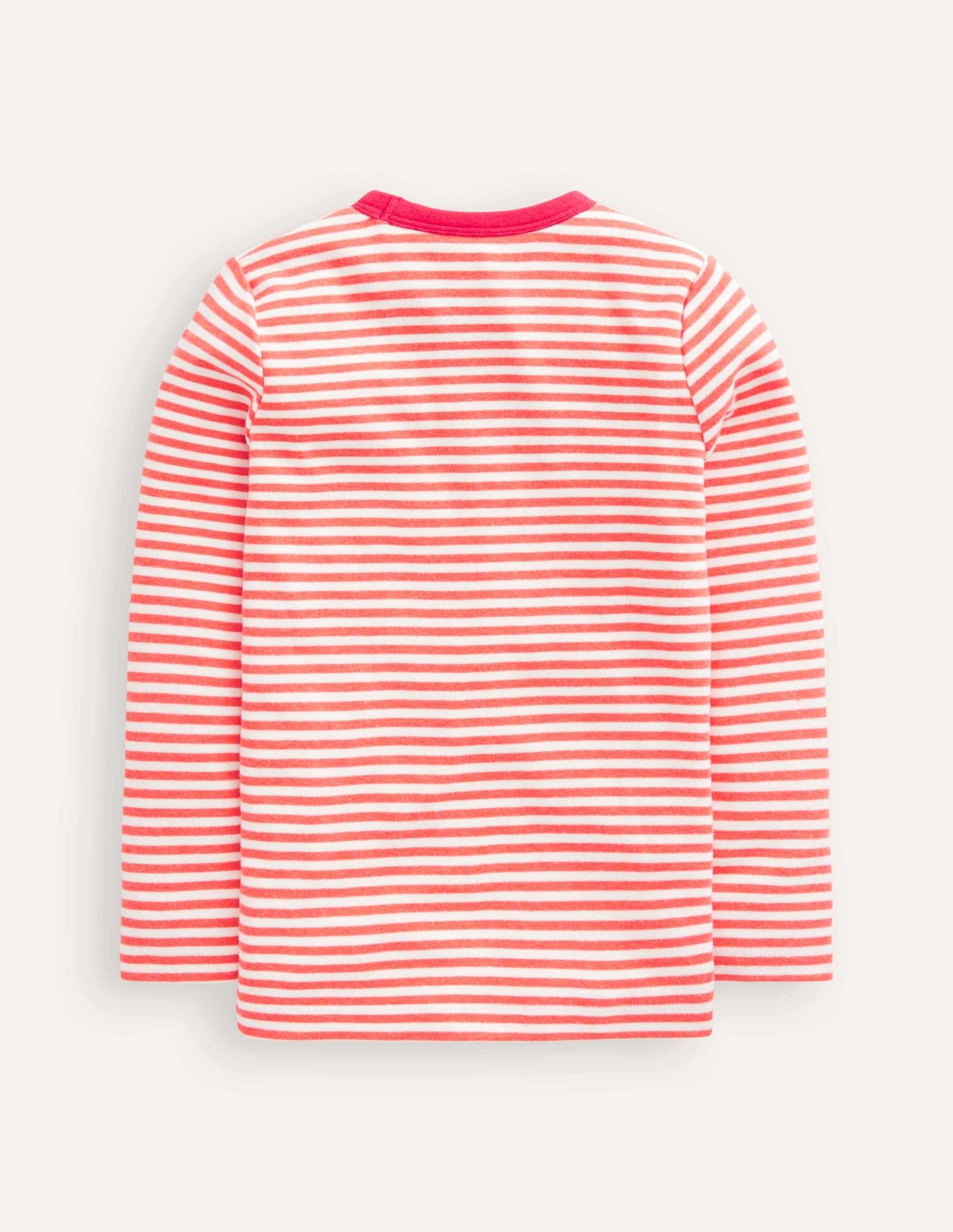 Cosy Brushed Top-Ivory/Strawberry Tart Red - Image 2