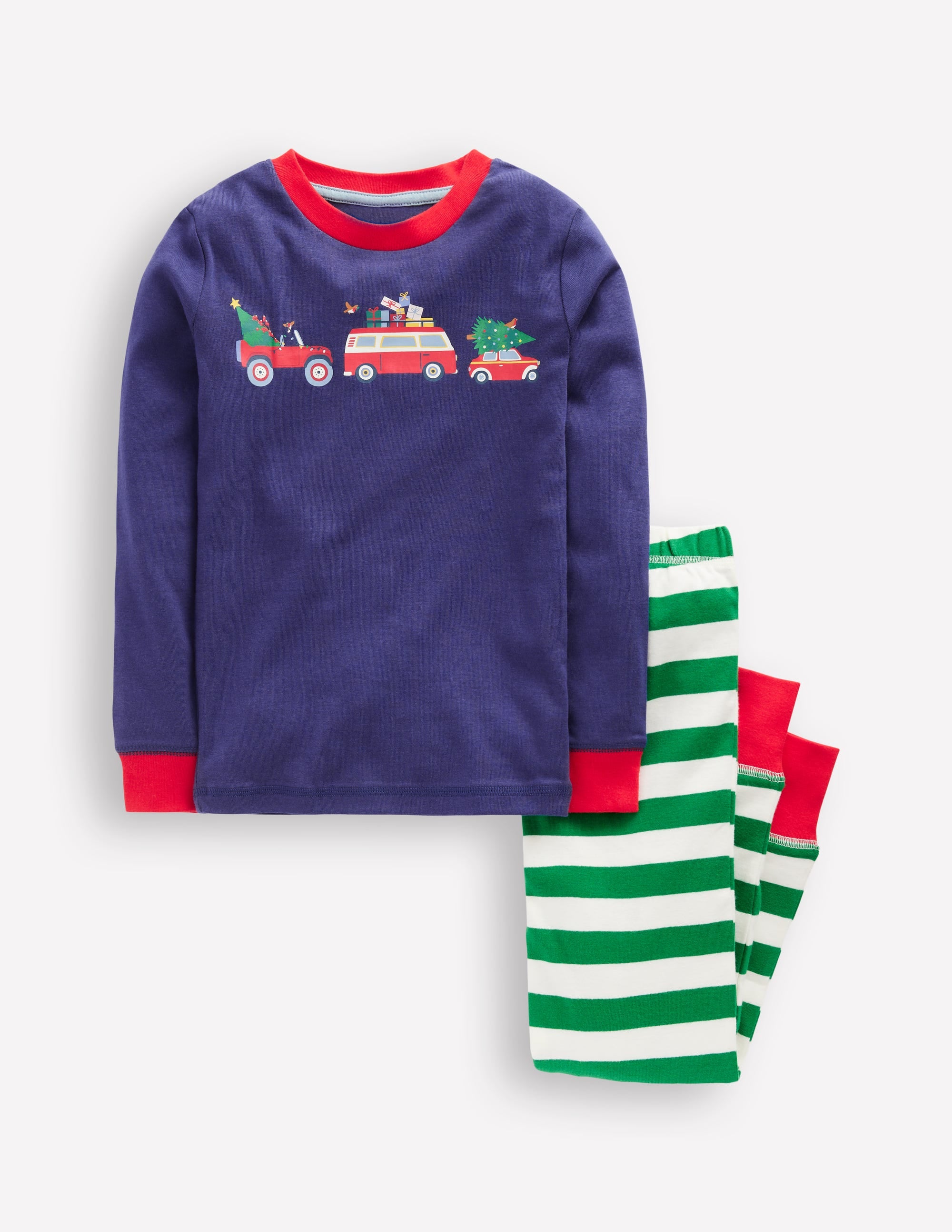 Pyjama long douillet-Voitures de Noël - Image 1