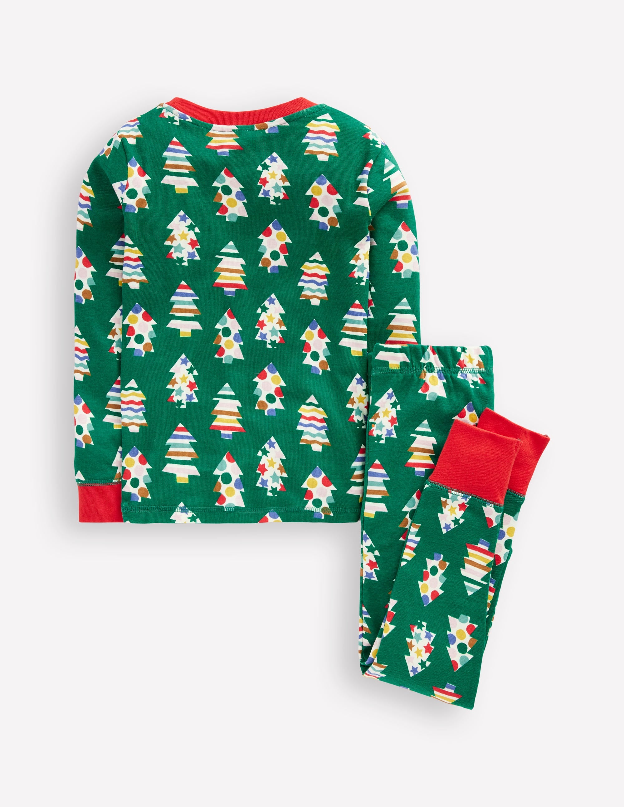 Eng anliegender, im Dunkeln leuchtender Schlafanzug-Weihnachtsbäume - Image 2