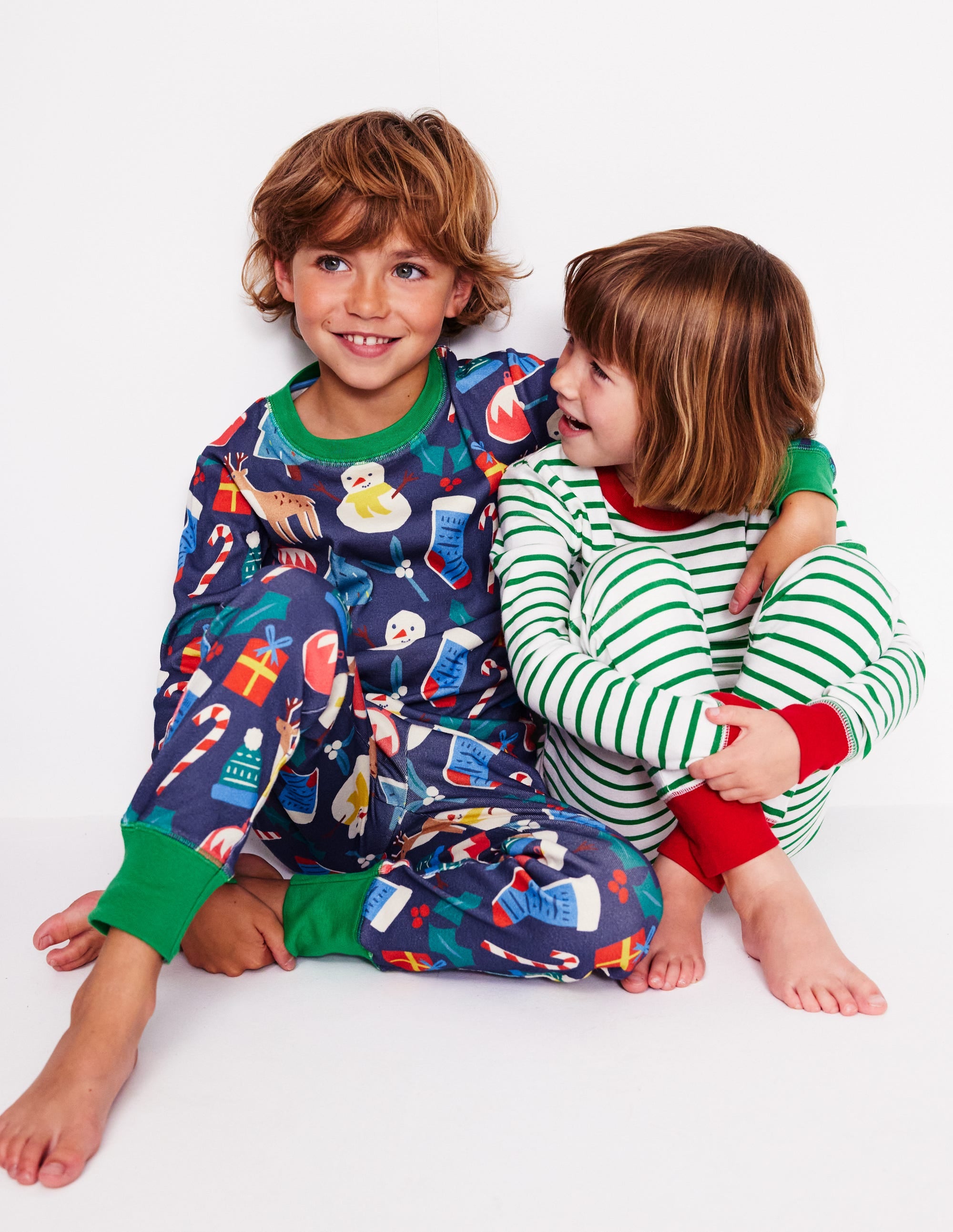 Kuschelige Schlafanzüge im Doppelpack-Weihnachtsgeschenke und Streifen - Image 4