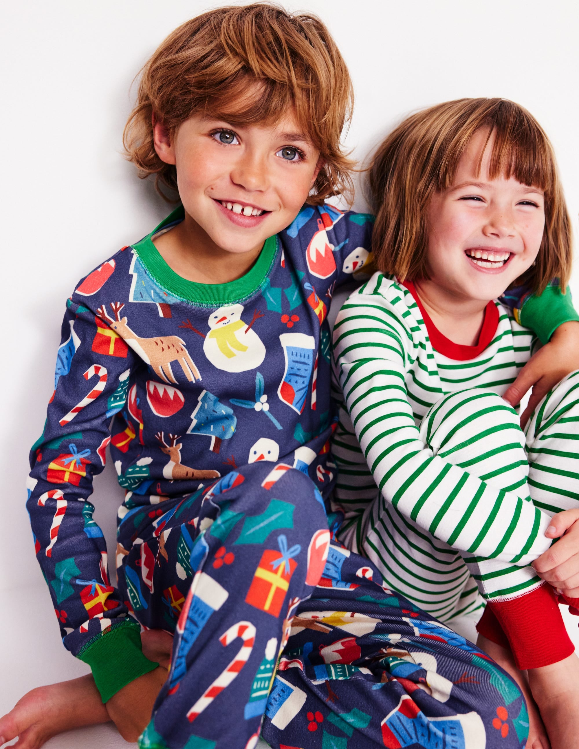 Kuschelige Schlafanzüge im Doppelpack-Weihnachtsgeschenke und Streifen - Image 5