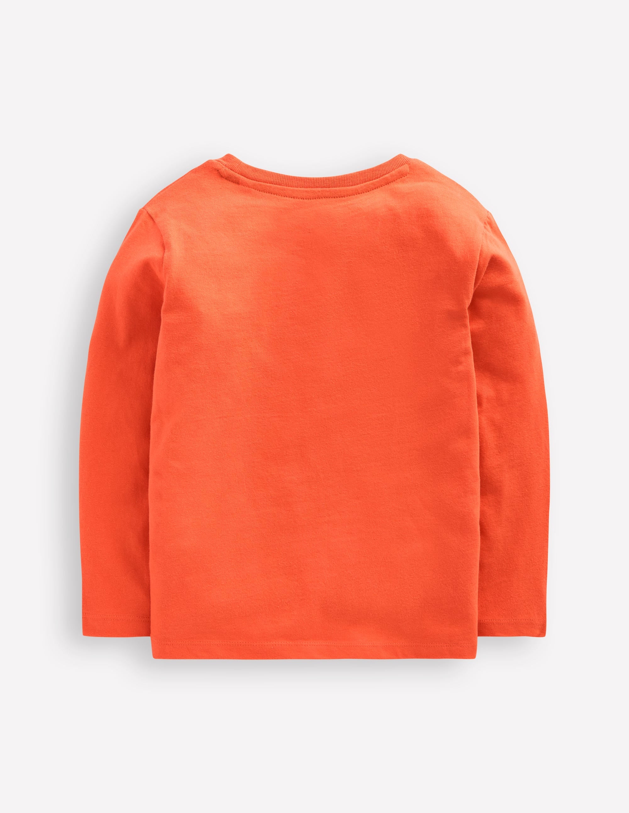 T-shirt à super surpiqûres-Blaireau orange terre cuite - Image 5