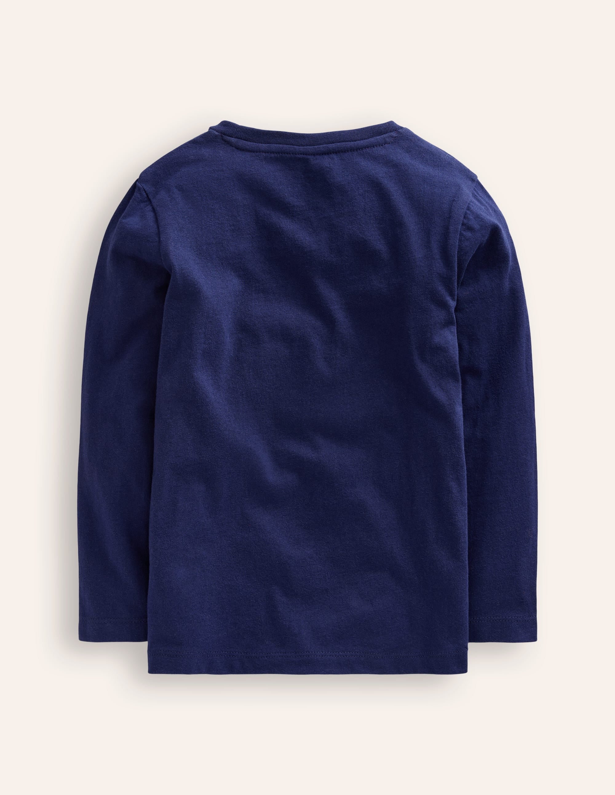 T-Shirt mit Superstitch-Design-Schuluniform-Navy, Weihnachtsmann - Image 2