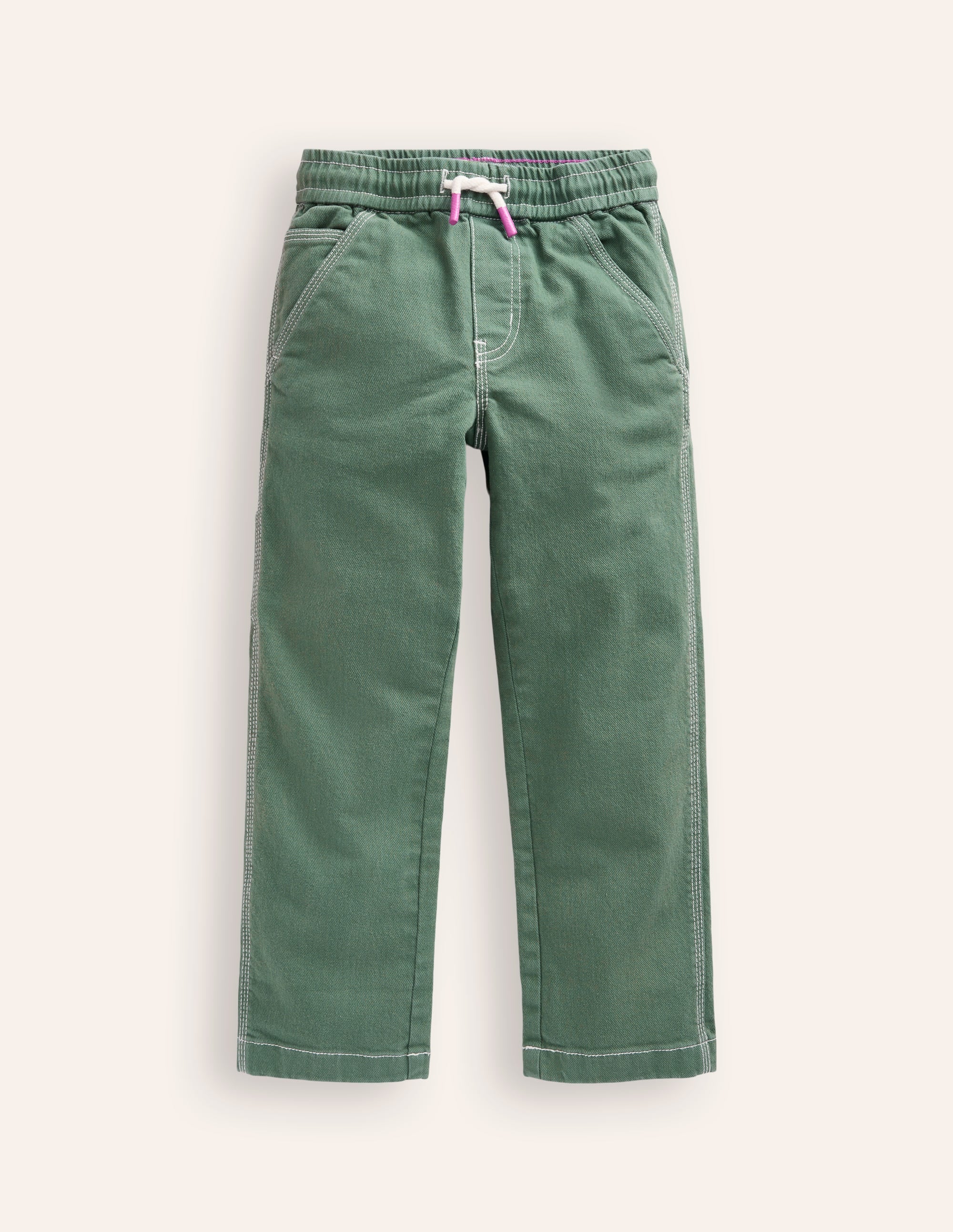 Pantalon à enfiler avec poches-Vert éphémère - Image 1