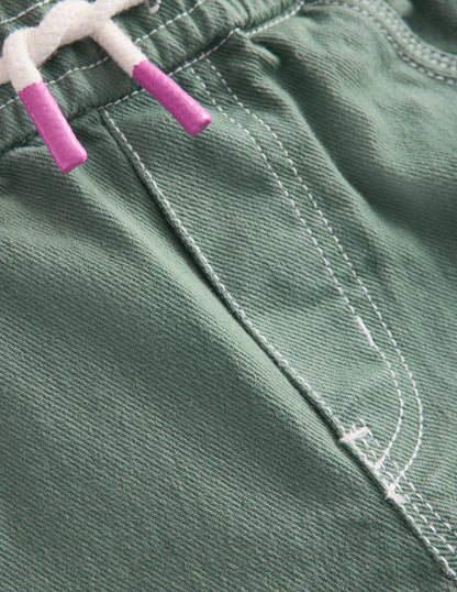 Pull-On Pocket Trousers-Spruce Green