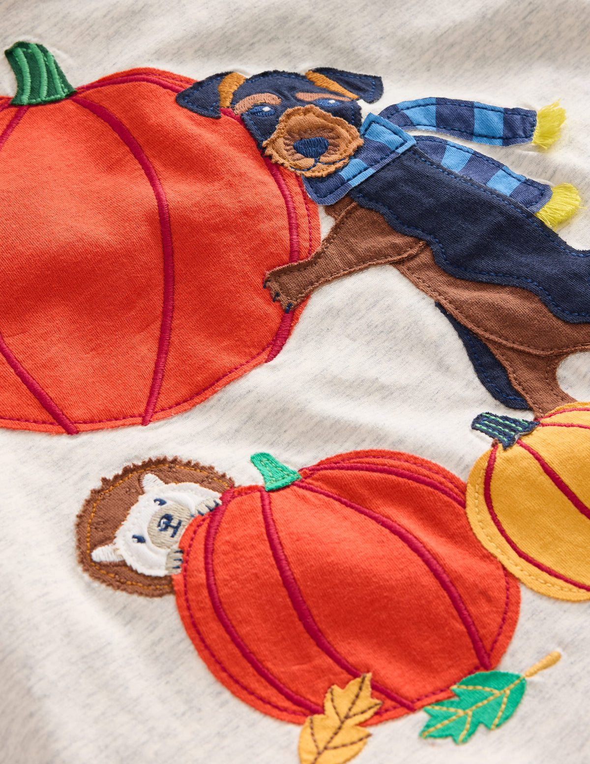 Das Janet T-Shirt mit Applikation-Hafer Meliert Janet - Image 3