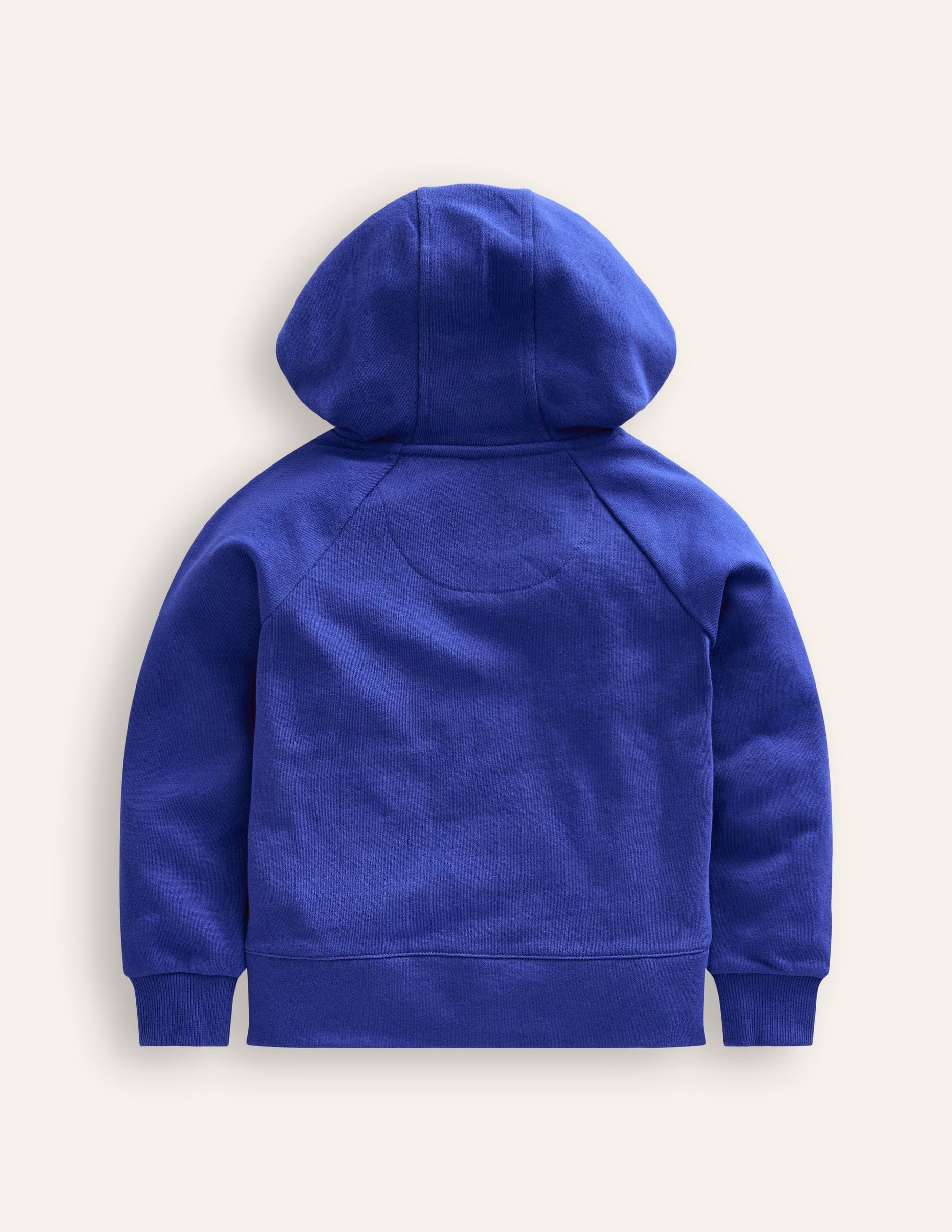 Kapuzenpullover mit Superstitch-Brillant Blau Waschbär-2