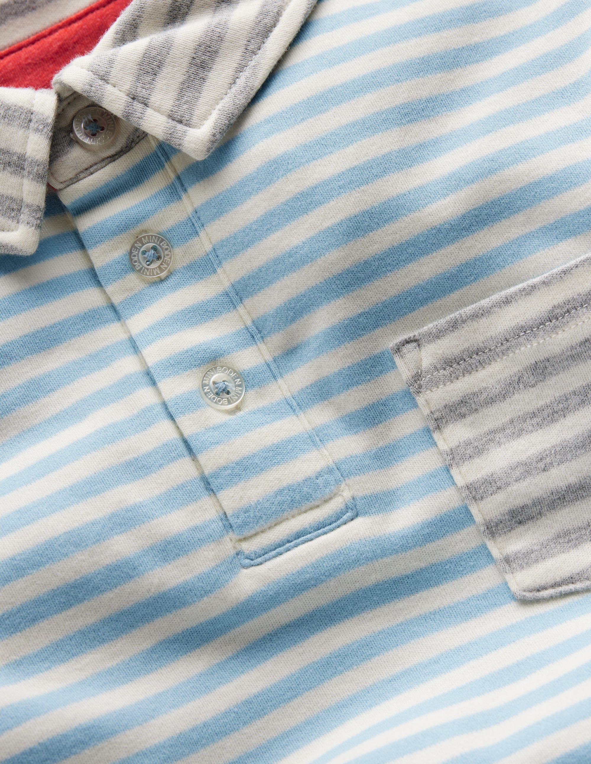 Superweiches Polohemd-Schuluniform-Marineblau Bunt Kuddelmuddel - Image 3