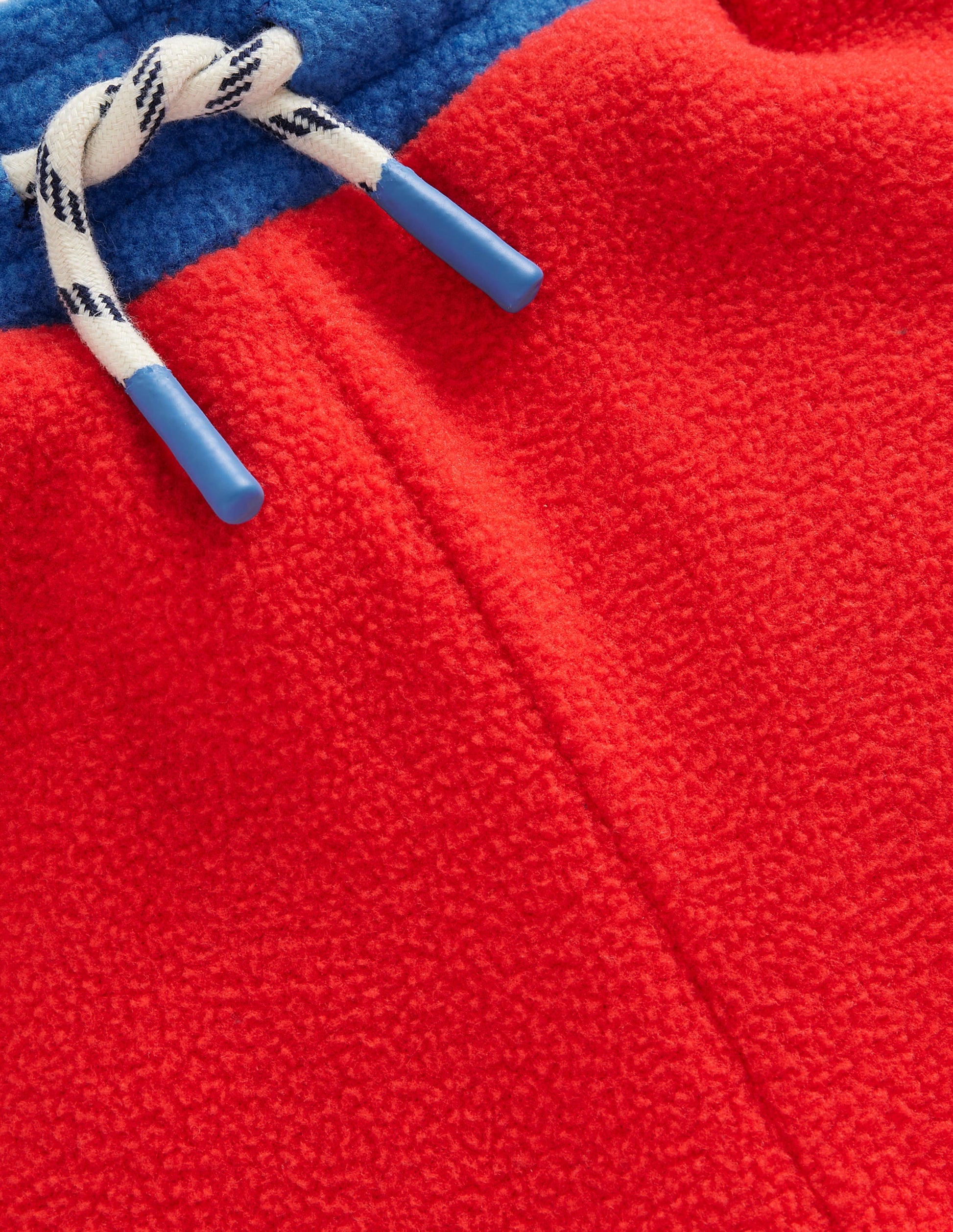 Kuschelige Fleece-Jogginghose-Mohnrot Bunt-3