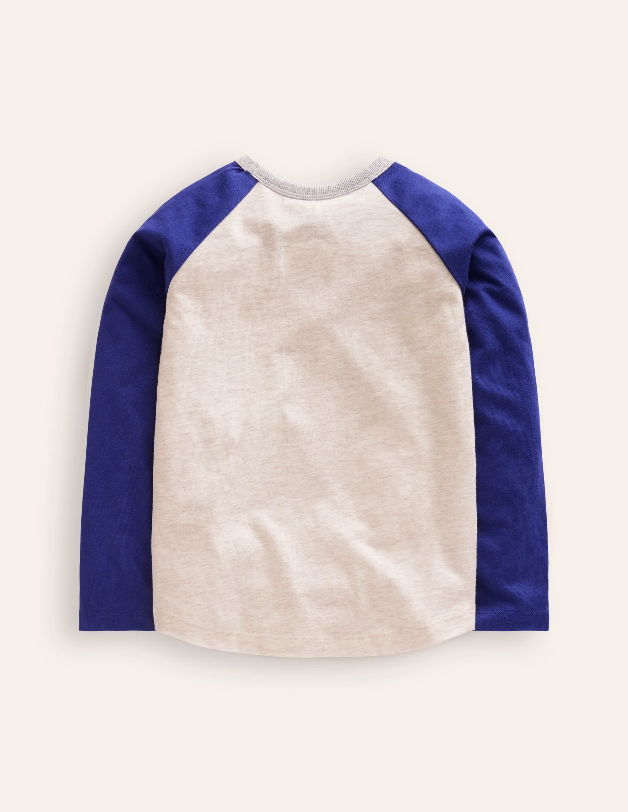 Logo-T-Shirt mit Ziernaht-Haferbeige Meliert Hunde - Image 2