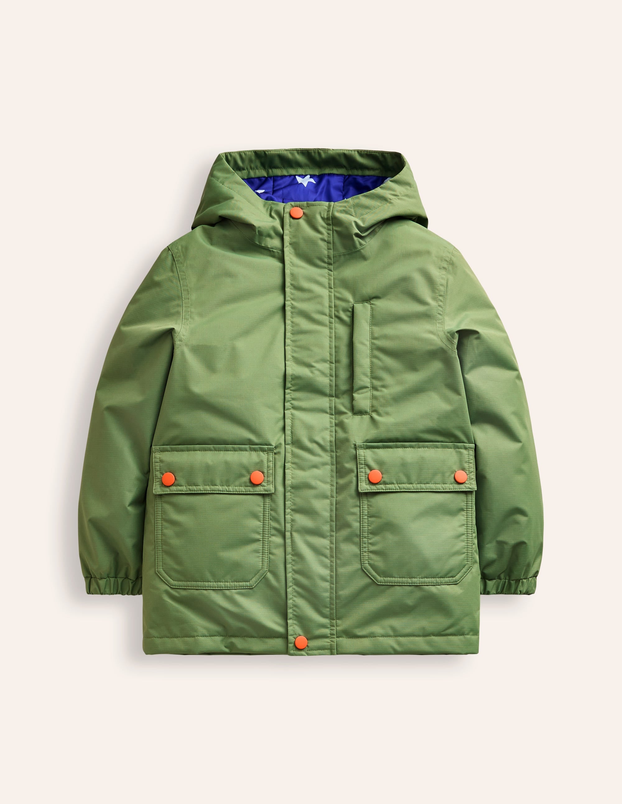 Manteau imperméable 4-en-1-Vert étang profond - Image 1