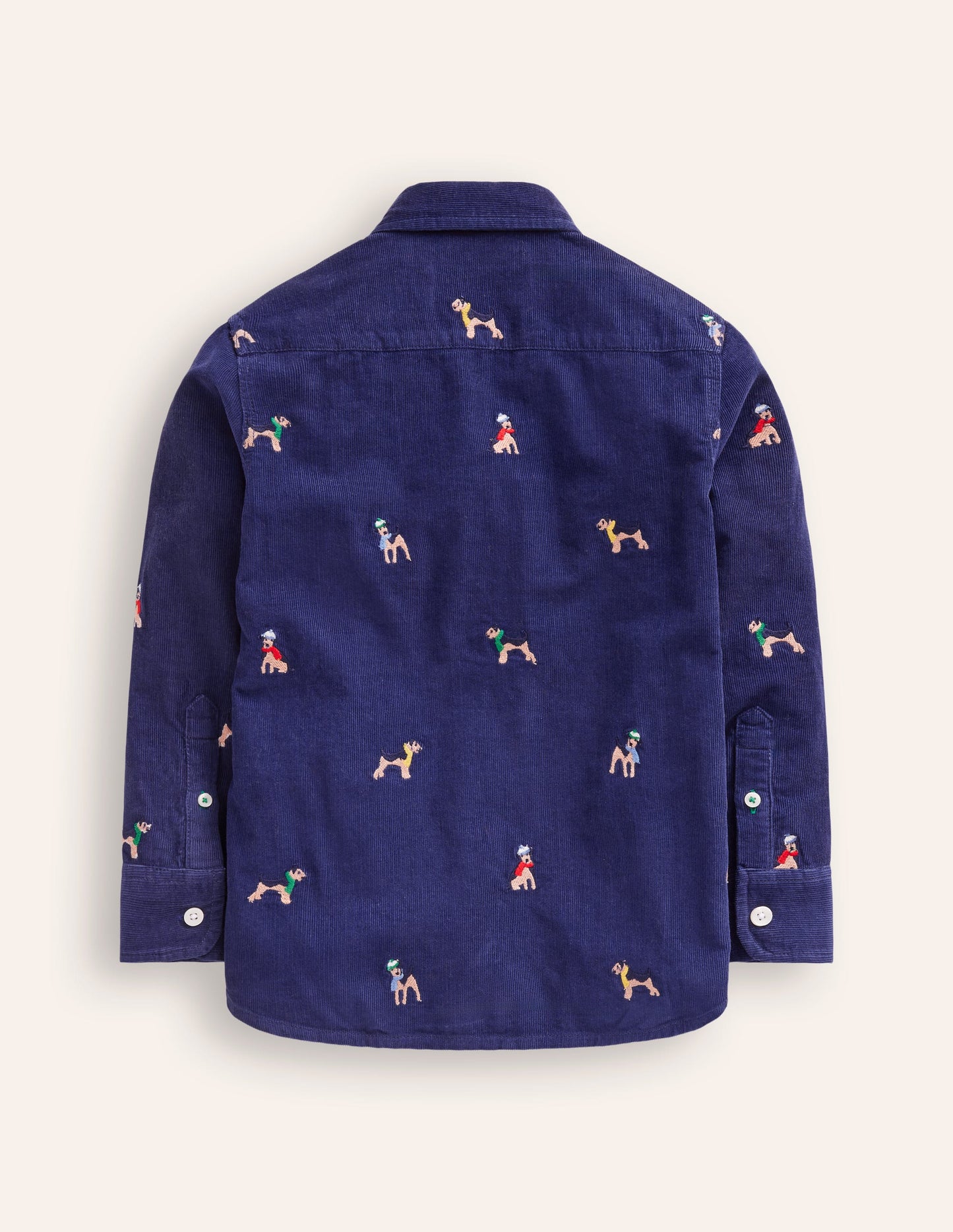 The Janet Embroidered Shirt-Sapphire Blue Janet Embroidery