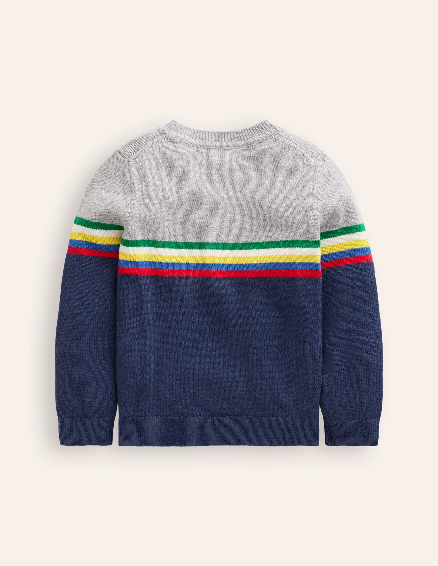 Colour Block Jumper-College Navy