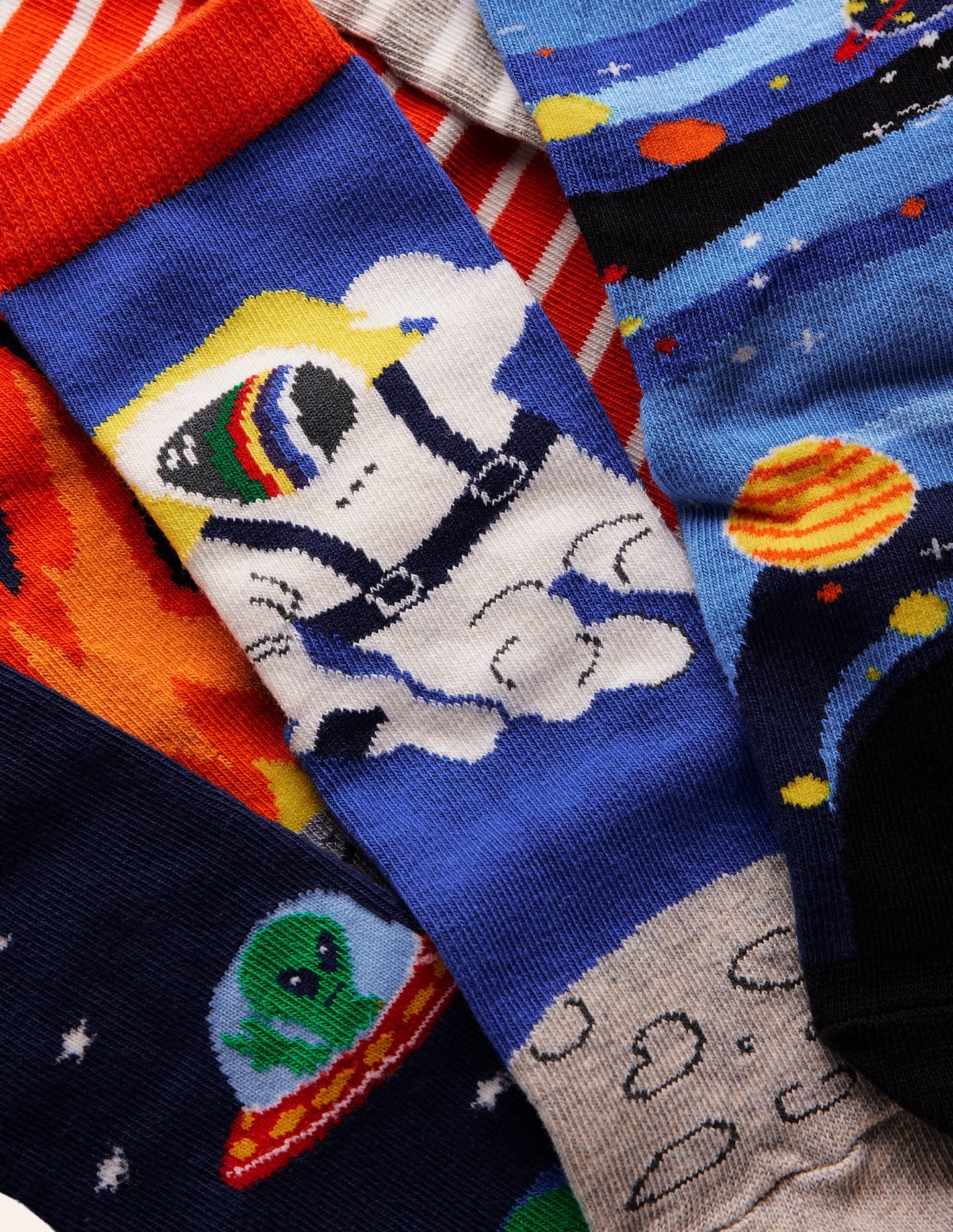 7 paires de chaussettes-Bunt Weltraum - Image 2