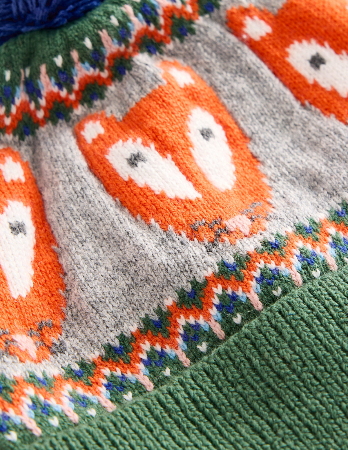 Fair-Isle-Strickmütze-Fichtengrün Fuchs - Image 2