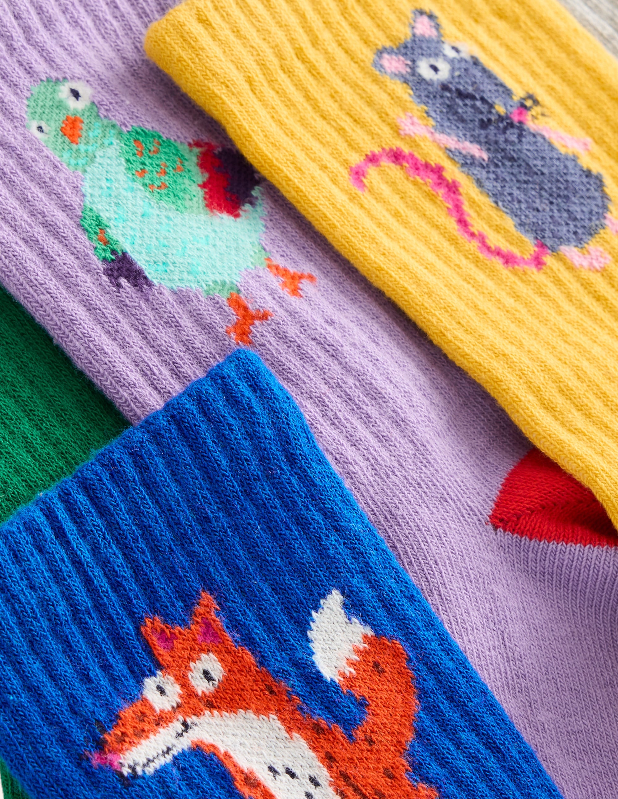 5 paires de chaussettes côtelées-Motifs multi - Image 2