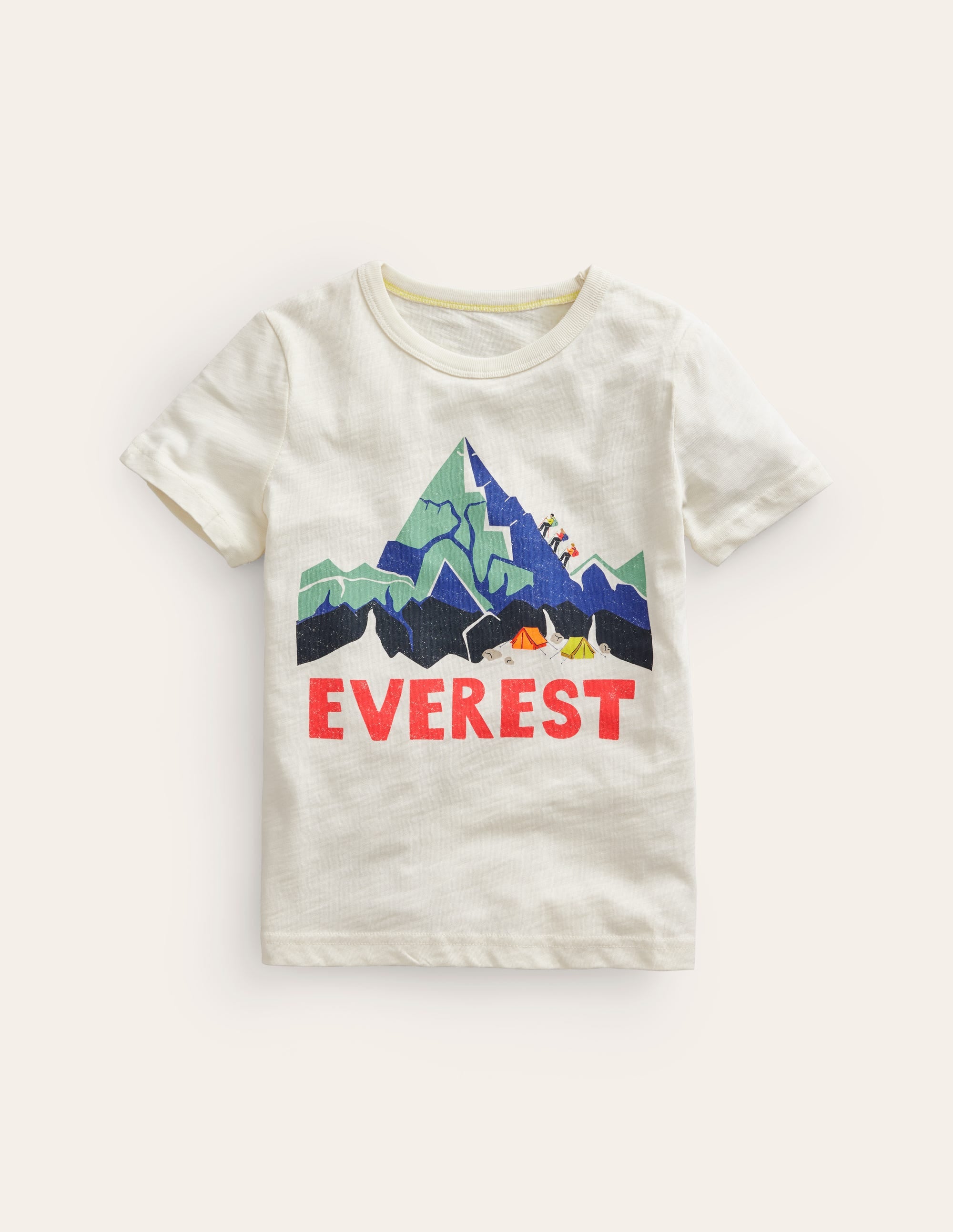 T-shirt à imprimé Everest-Montagne ivoire - Image 1