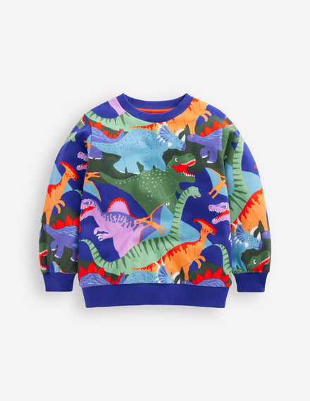 Bedrucktes Sweatshirt-Bunt Dino Tarnmuster