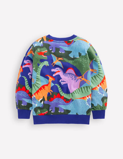 Bedrucktes Sweatshirt-Bunt Dino Tarnmuster